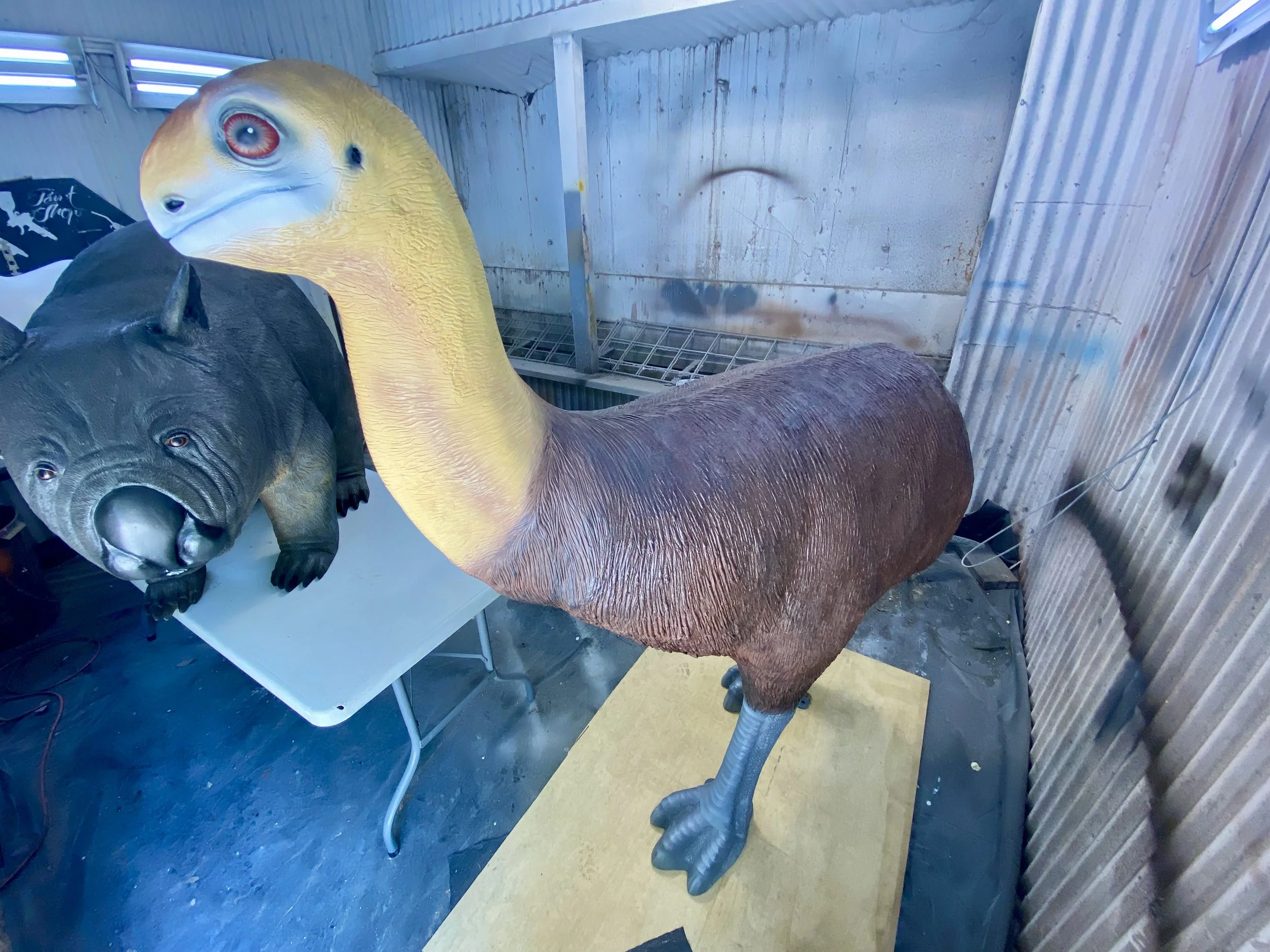 Prehistoric Bird painted by Matt Smidt at Natureworks Australia