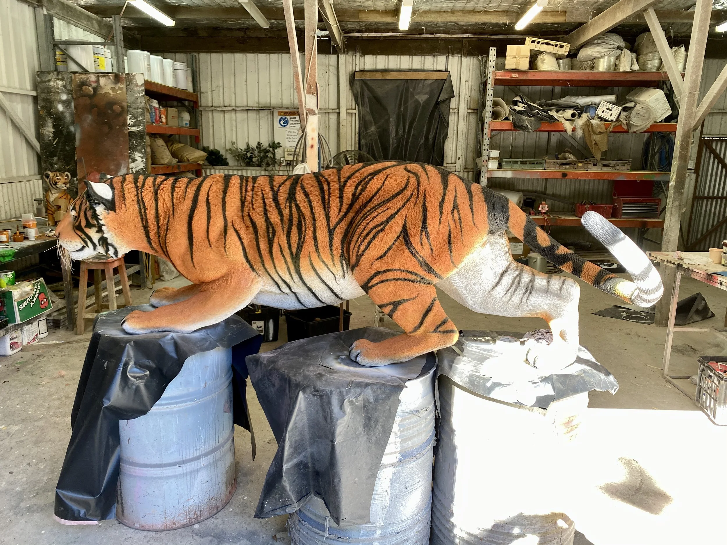 Tiger painted by Matt Smidt at Natureworks Australia