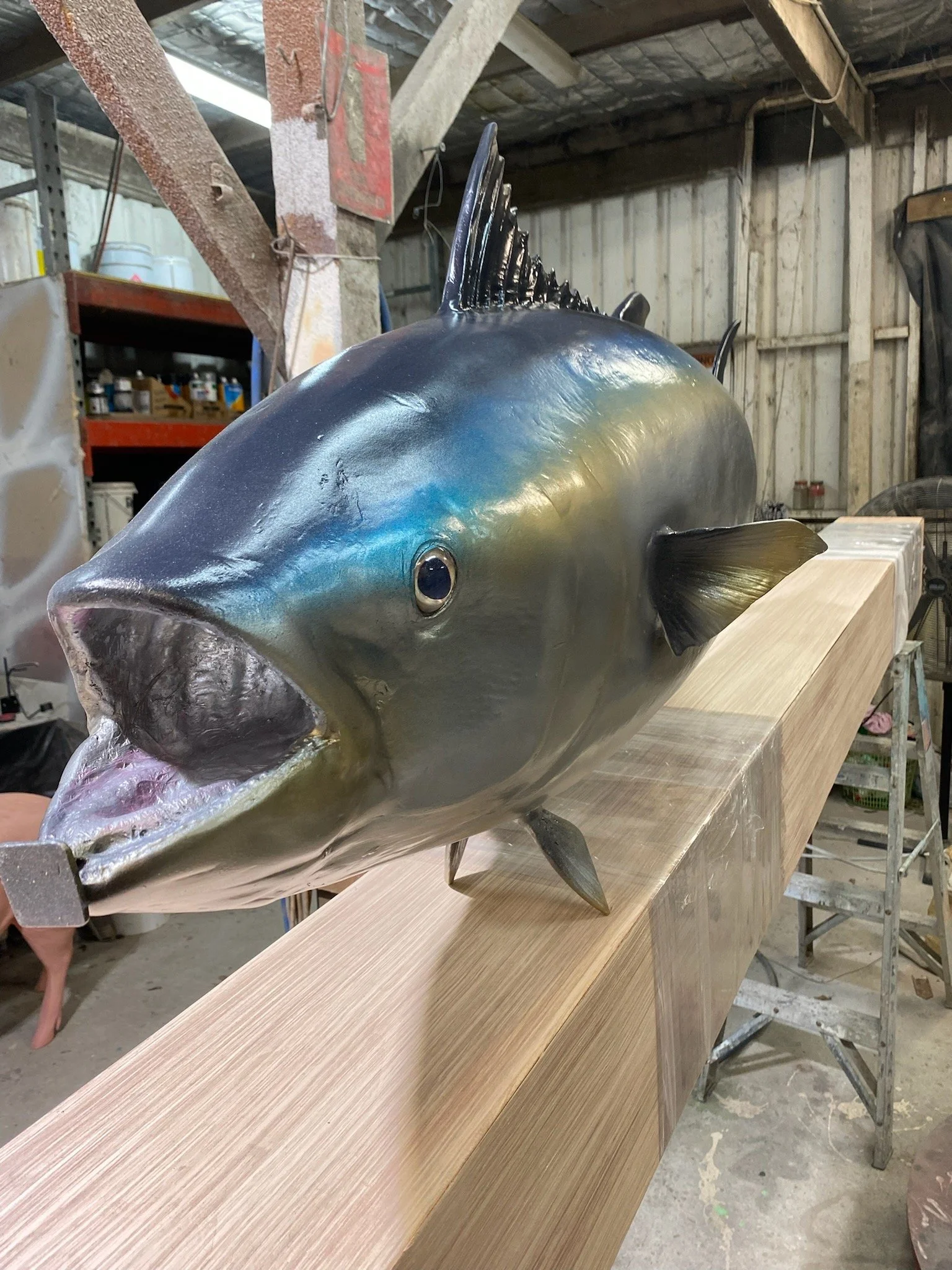 Tuna painted by Matt Smidt at Natureworks Australia