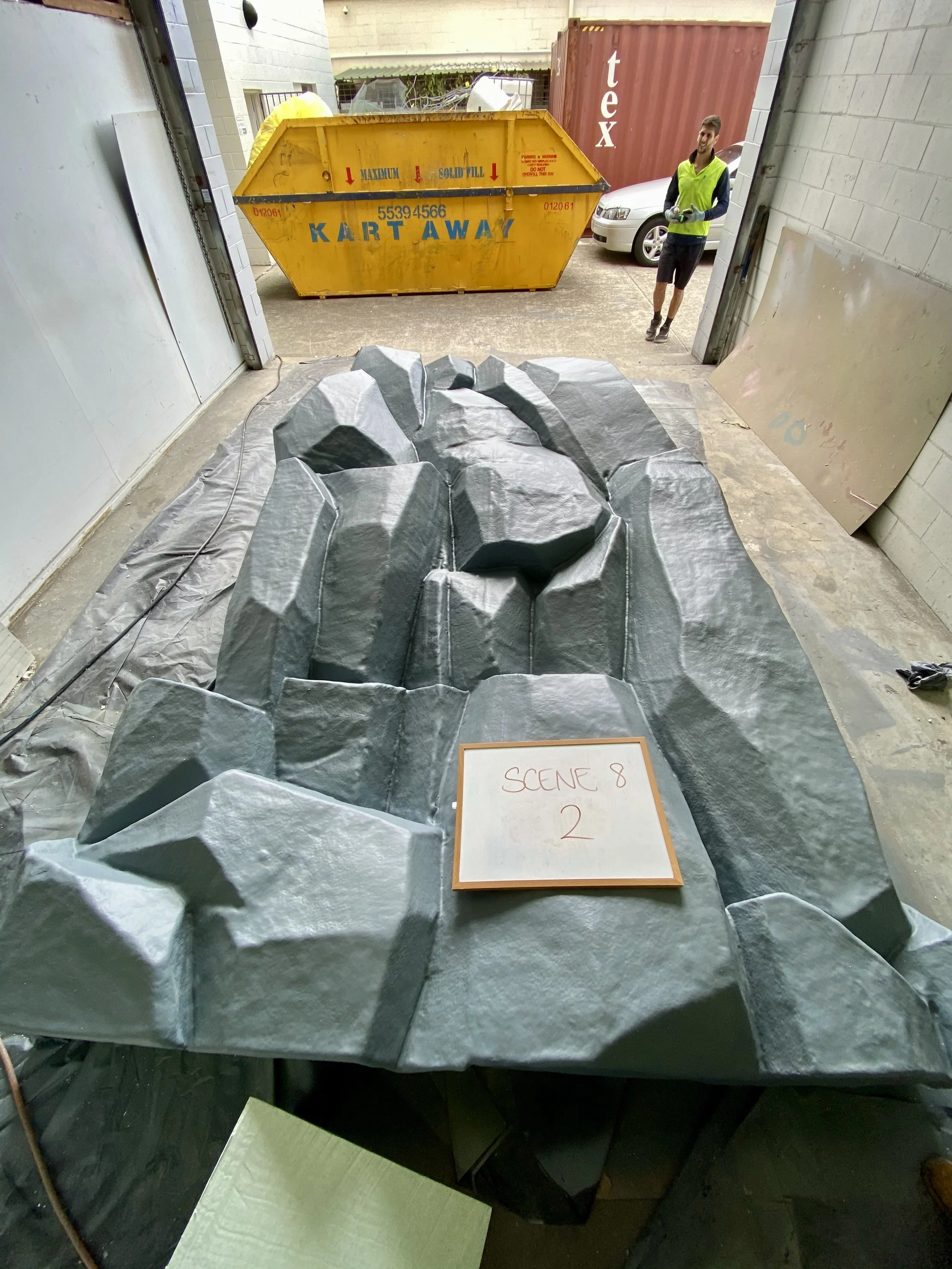 Rock Wall painted by Matt Smidt at Natureworks Australia