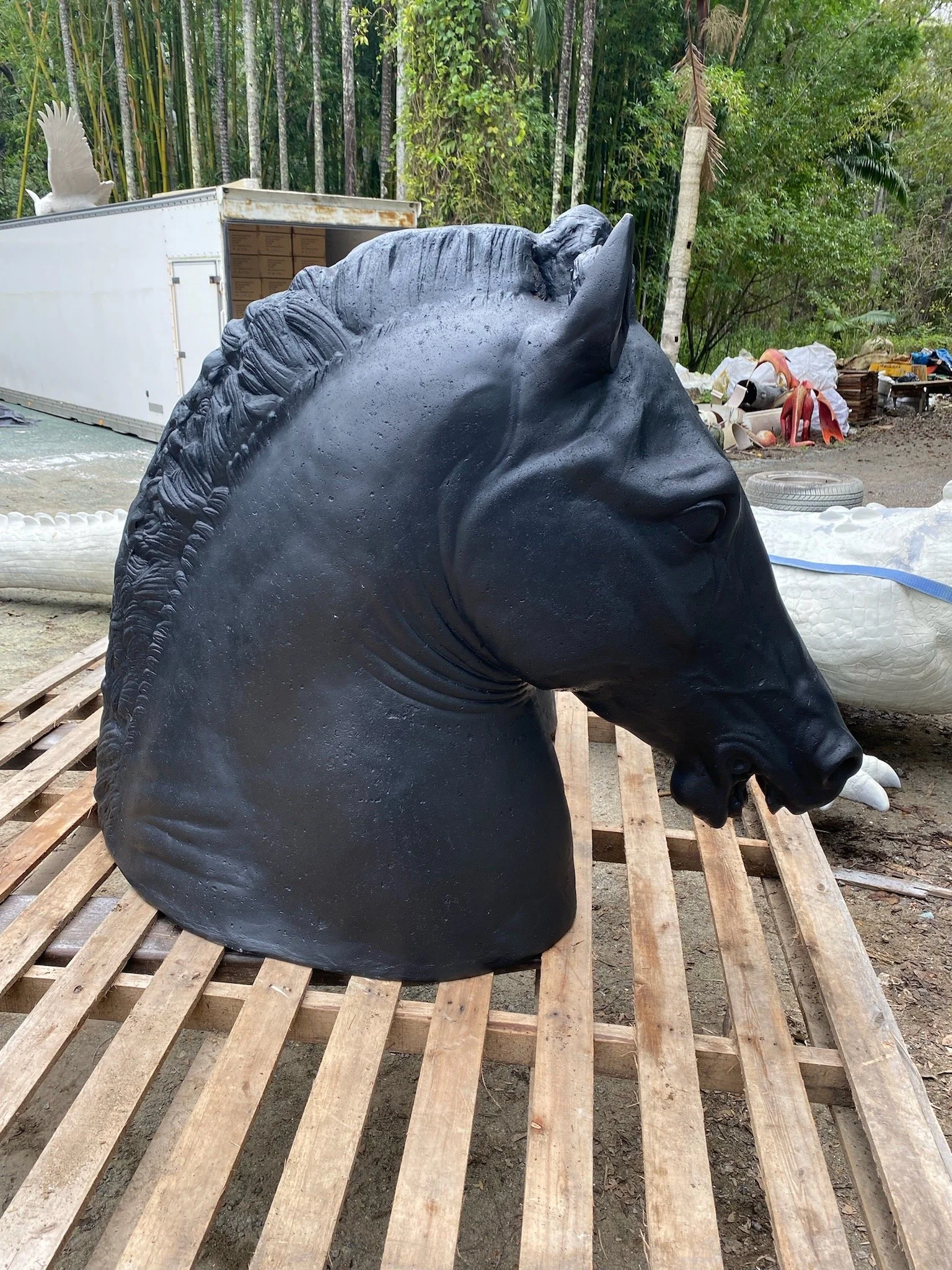 Horses Head painted by Matt Smidt at Natureworks Australia