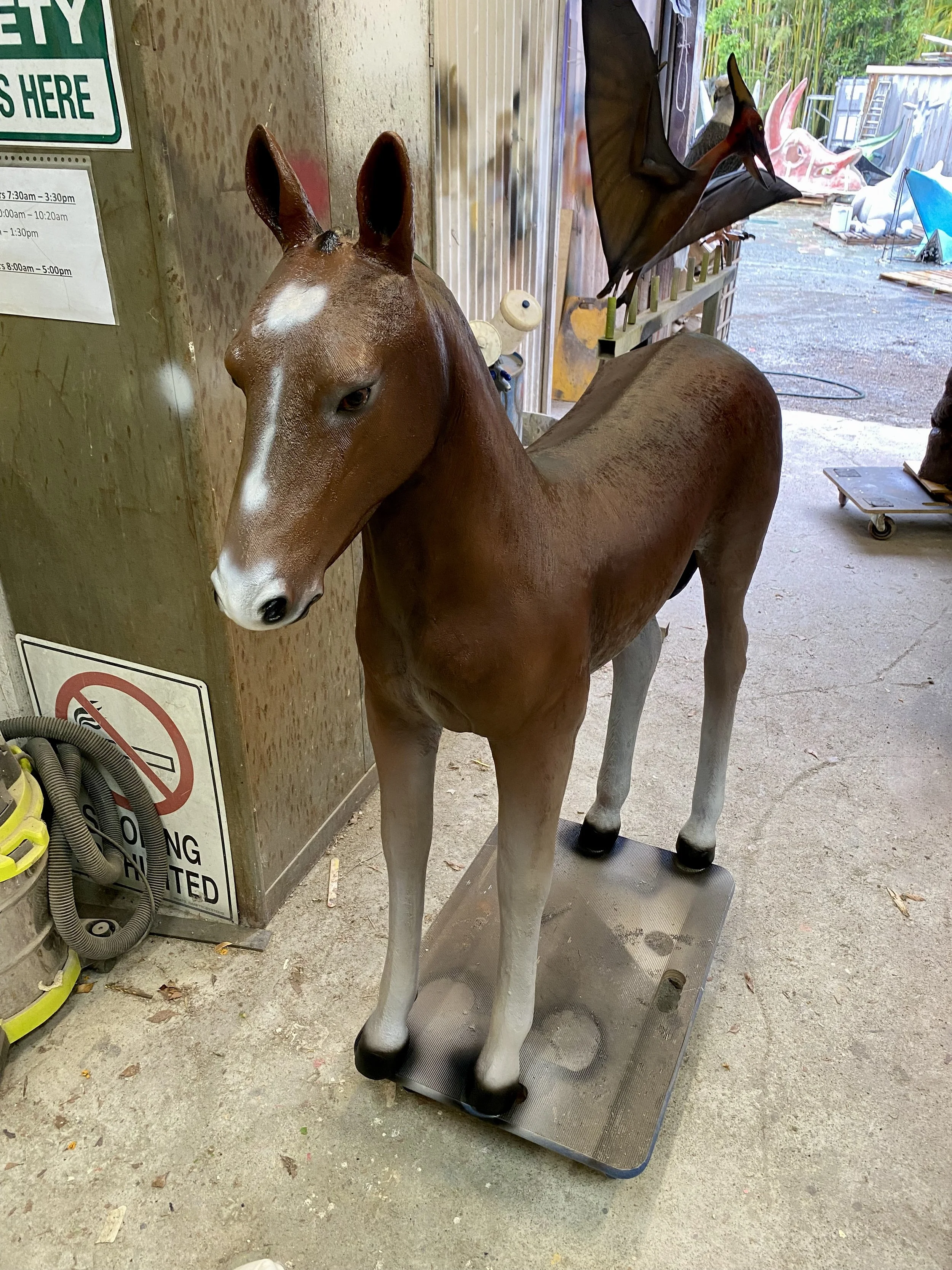 Horse painted by Matt Smidt at Natureworks Australia