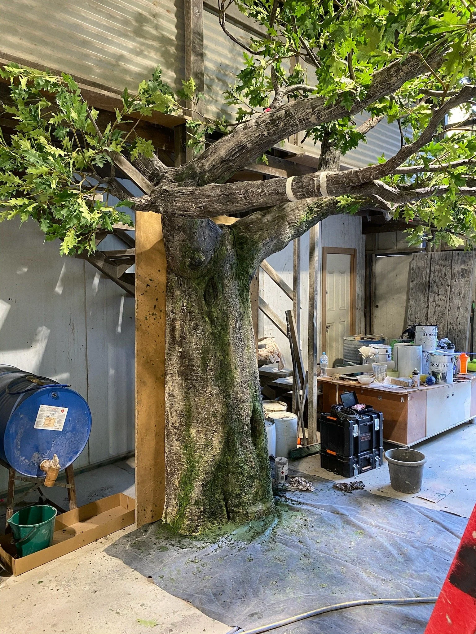 Tree painted by Matt Smidt at Natureworks Australia