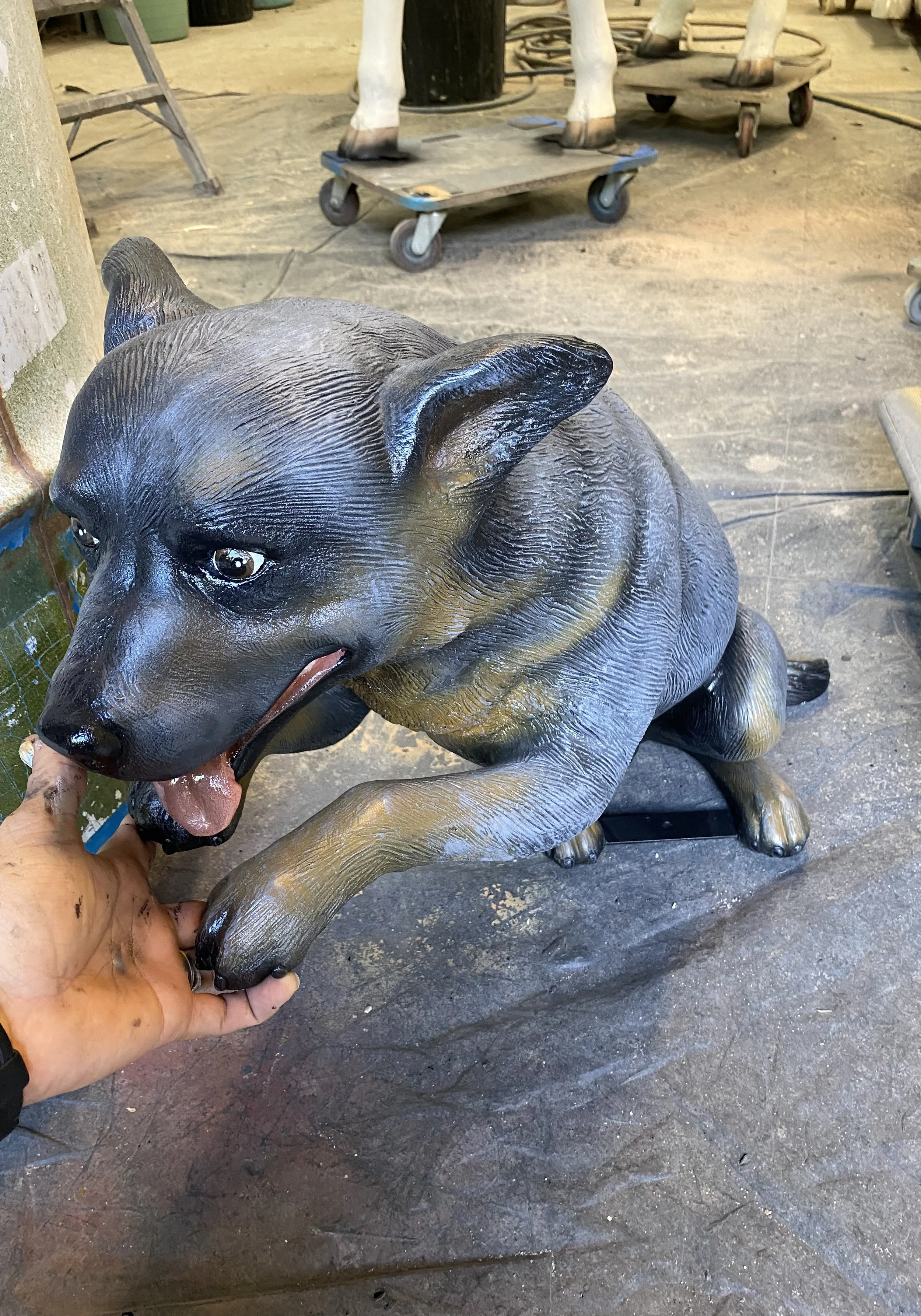 Cattle Dog painted by Matt Smidt at Natureworks Australia