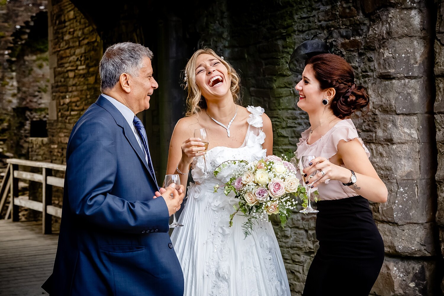 Caerphilly Castle Wedding Photos