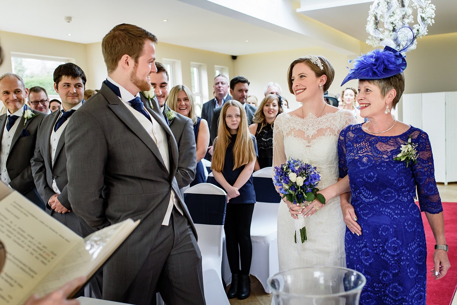 Wedding ceremony at Mansion House Llansteffan