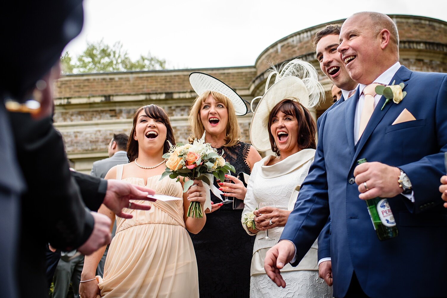 Wedding guests at De Courceys Manor