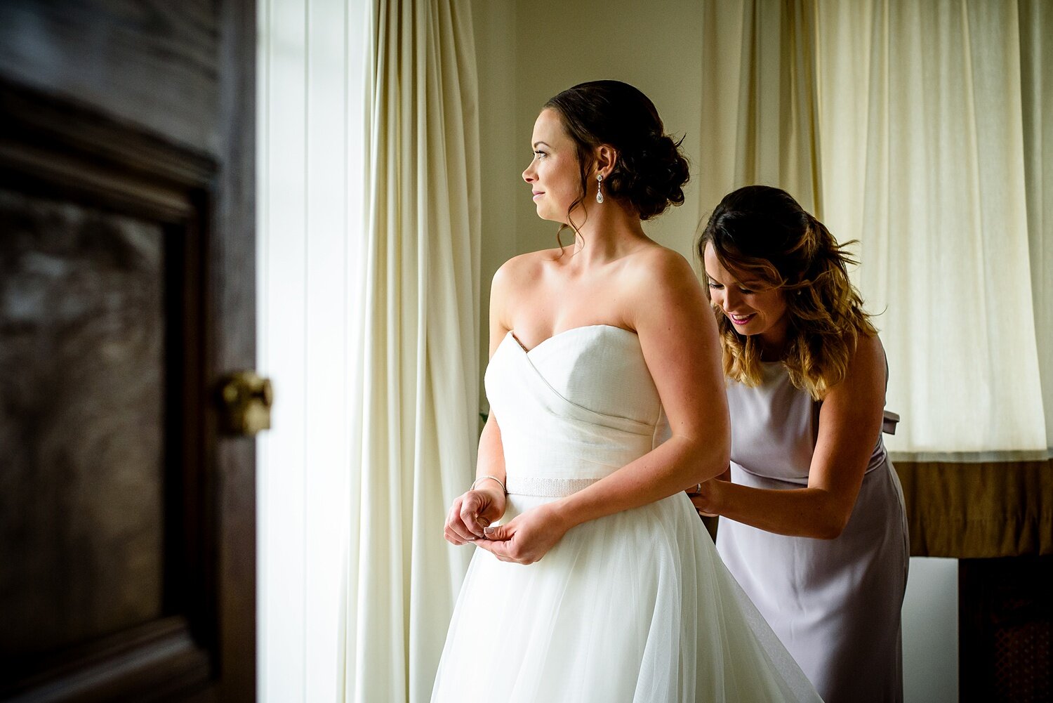 Bride at Oxwich Bay Hotel wedding