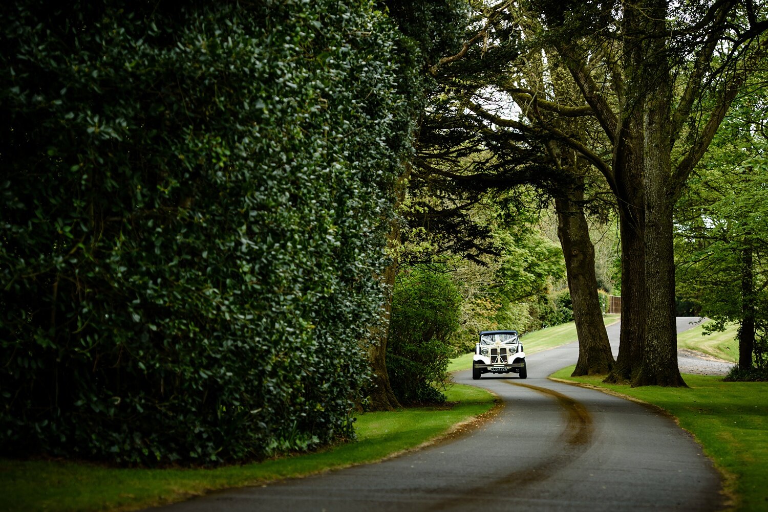 Wedding car Fonmon Castle