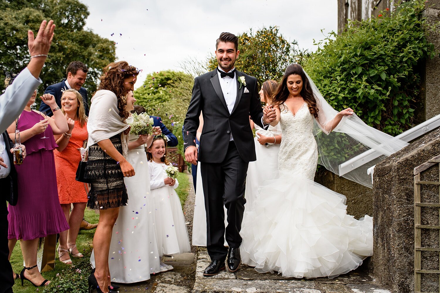 Wedding Confetti at Fonmon Castle