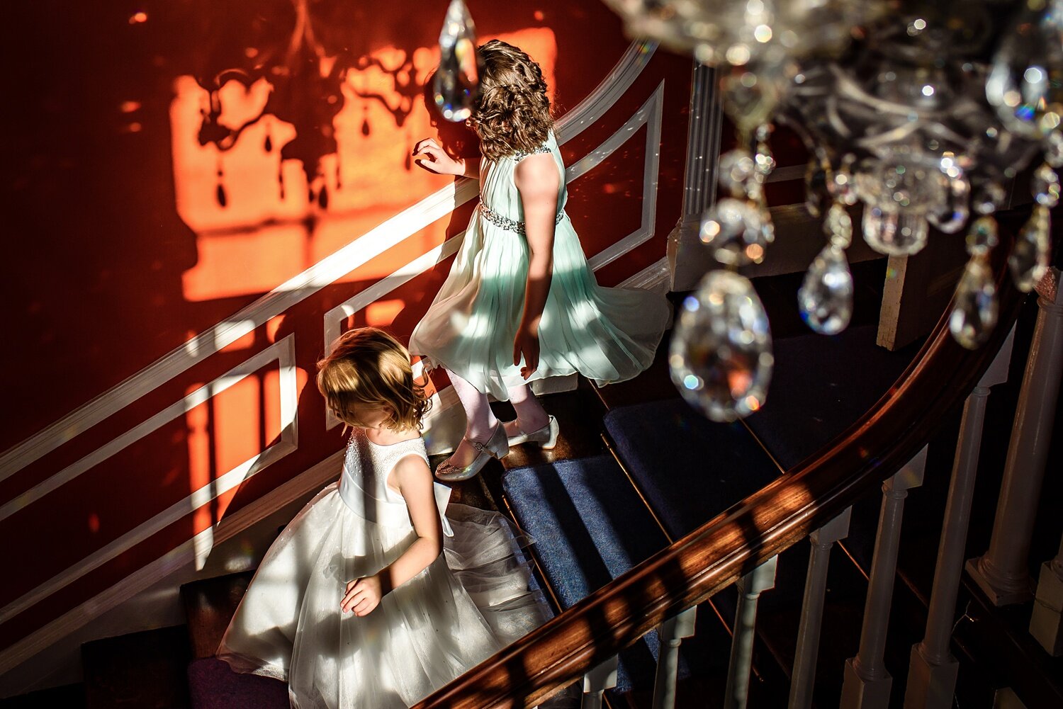 Flower girls at Fonmon Castle wedding