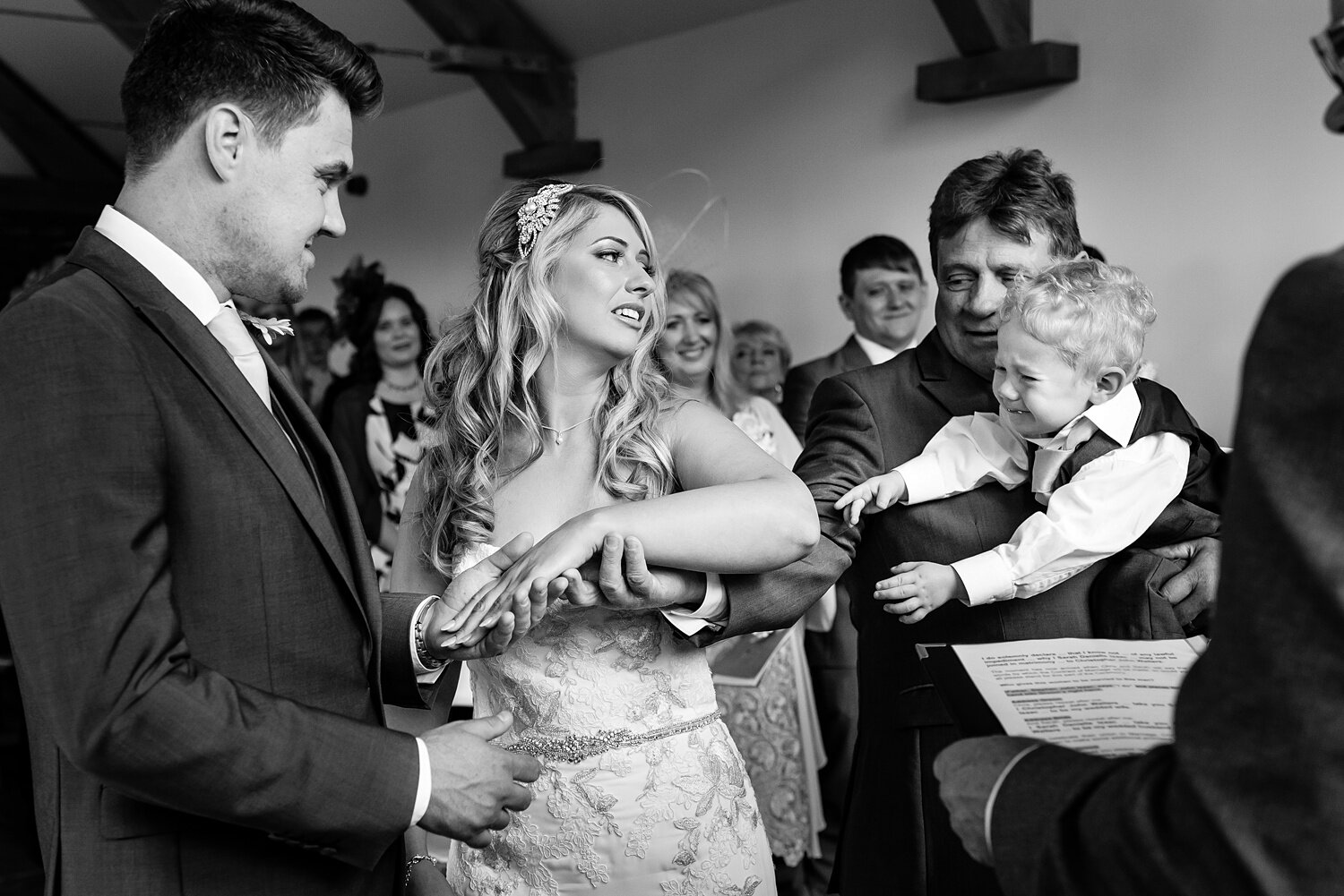 Wedding moments at Carreg Cennen Castle