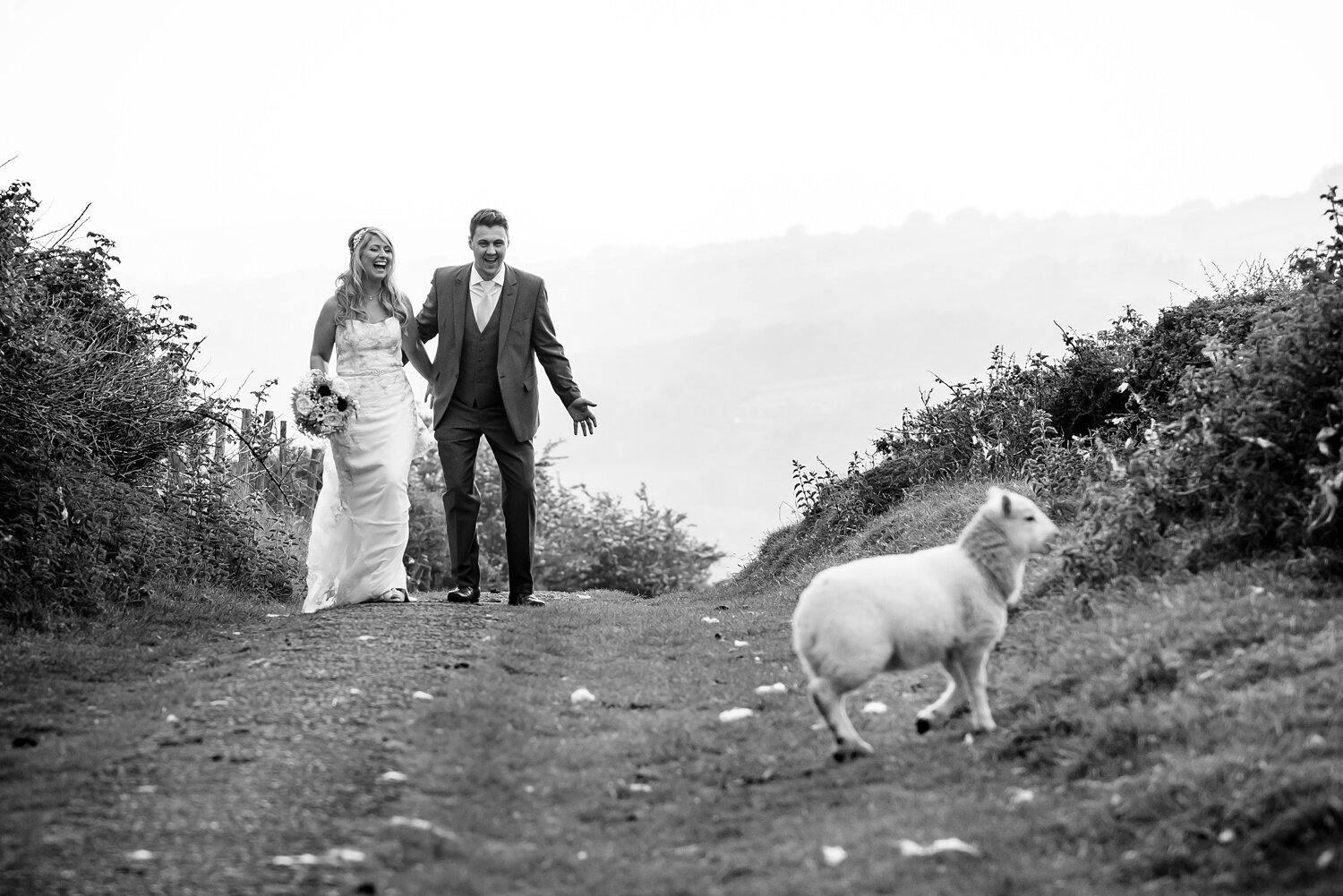 Wedding photos from Carreg Cennen Castle
