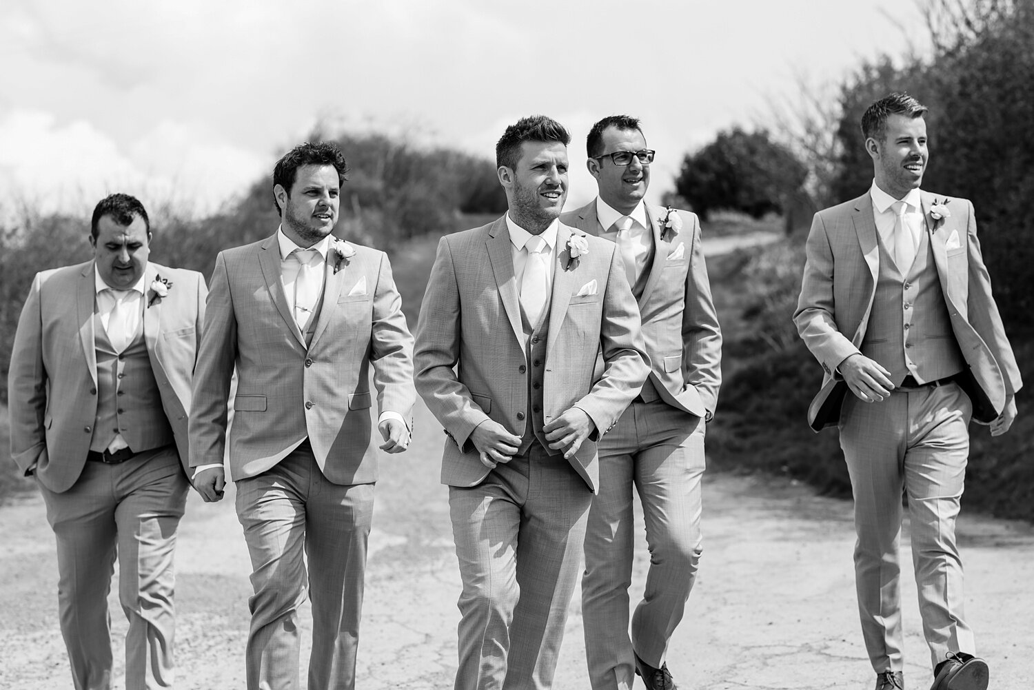 Groomsmen at Rosedew Farm