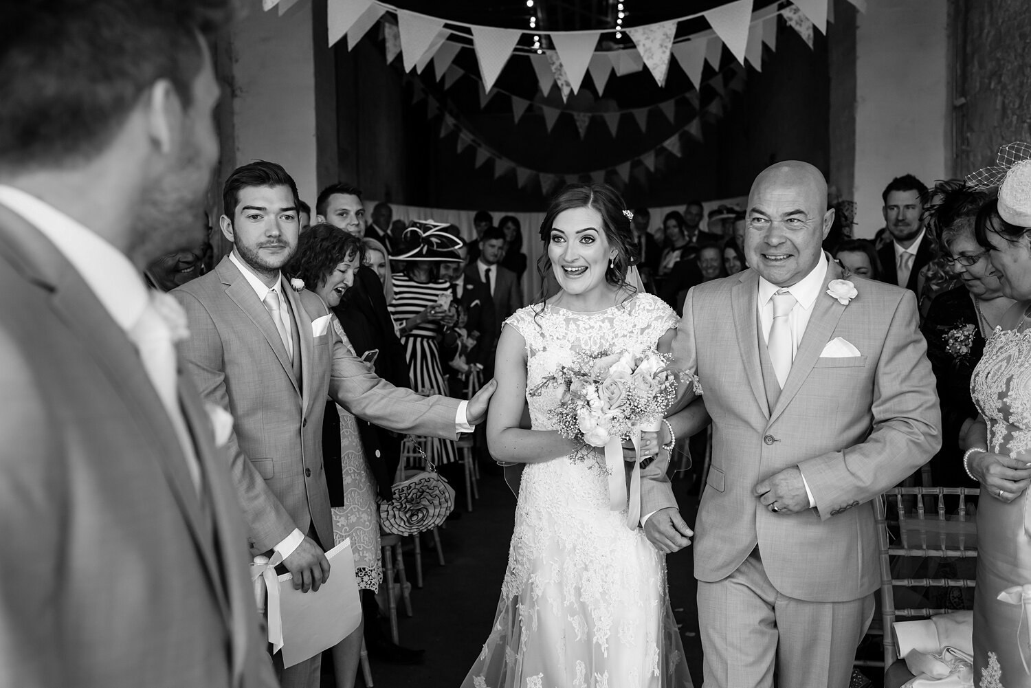 Bride and Father at Rosedew Farm