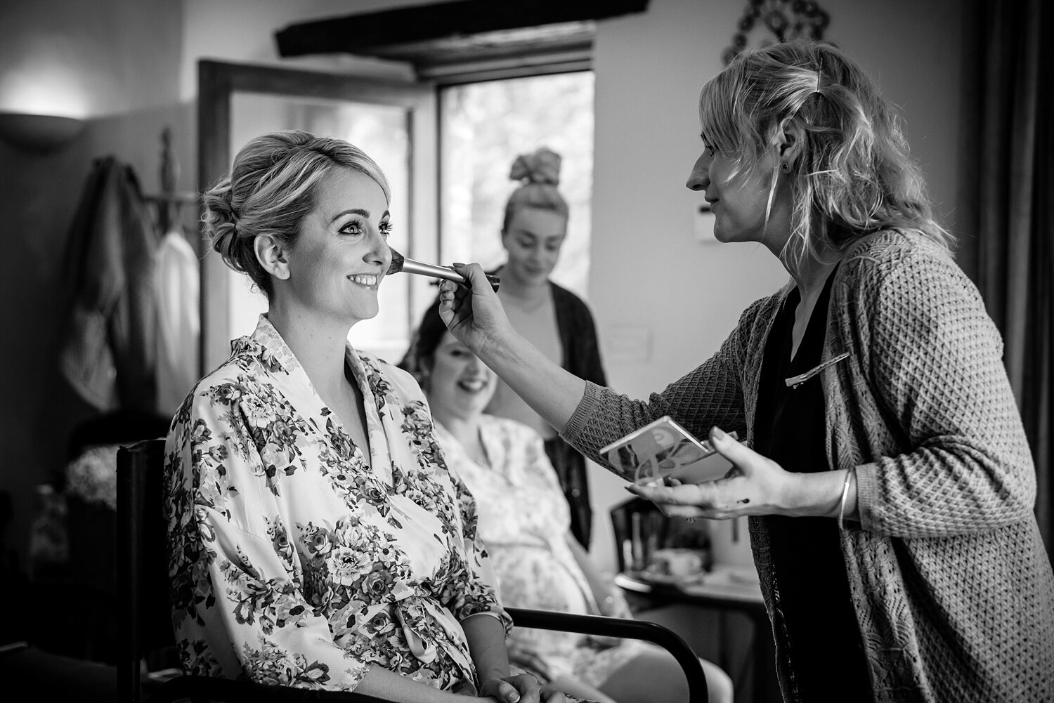 Bride getting ready at Crug Glas Country House