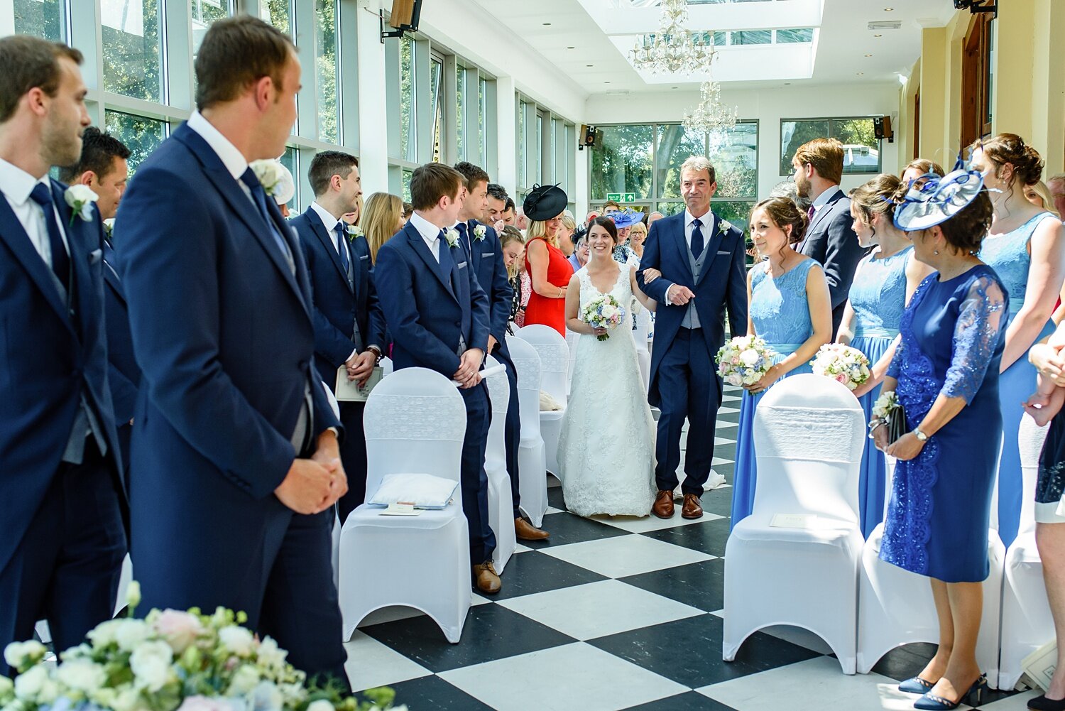 Wedding ceremony photos at Rhosygilwen Mansion