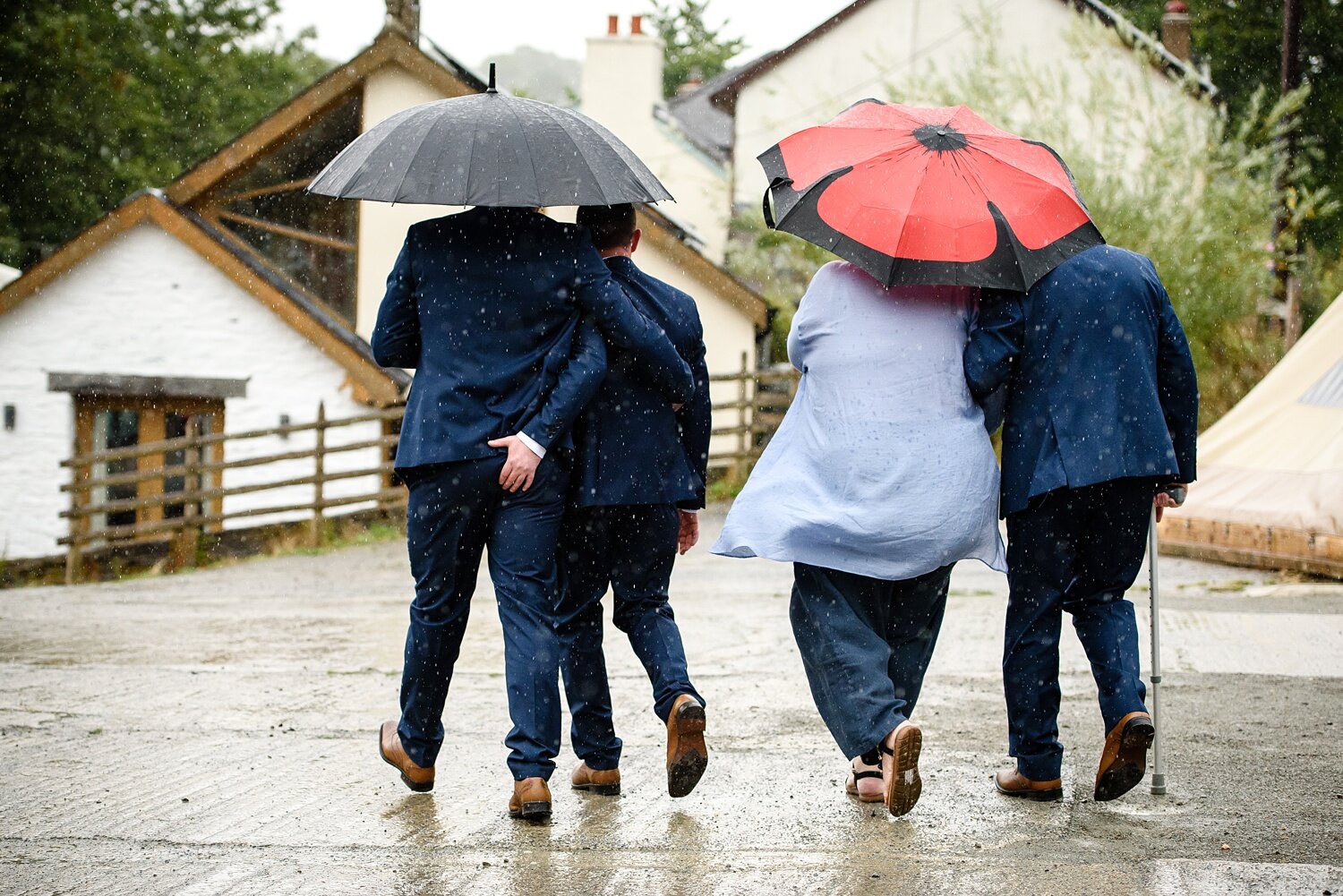 What happens if it rains on my wedding