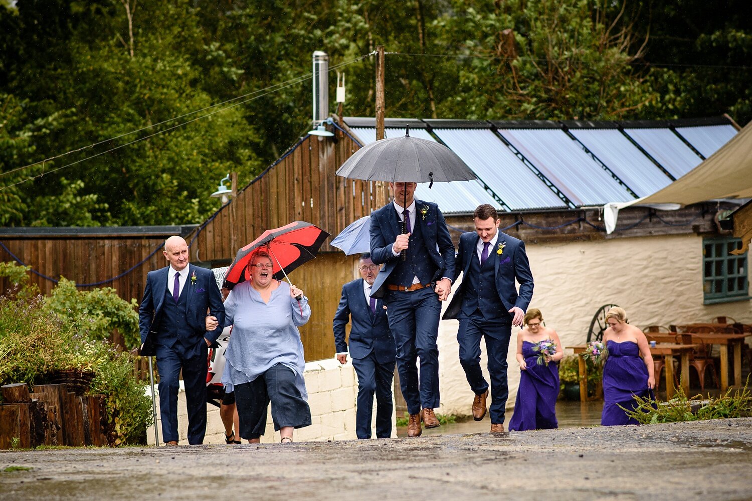 Rain on a wedding day