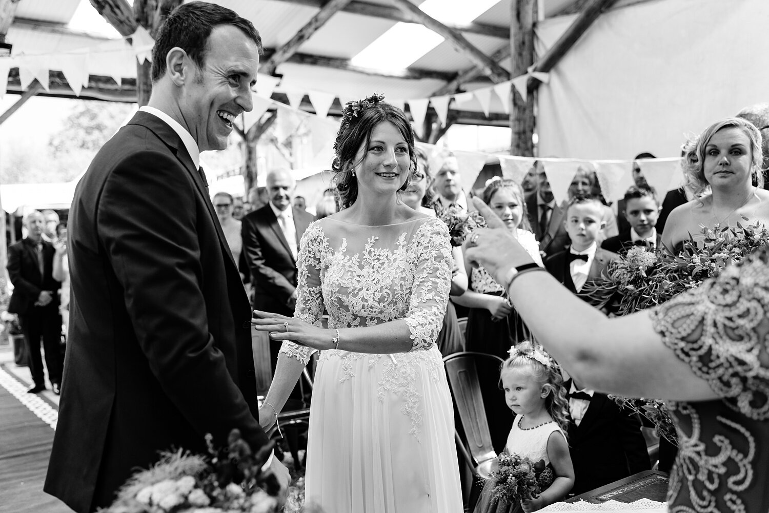 Wedding ceremony at Ceridwen Centre