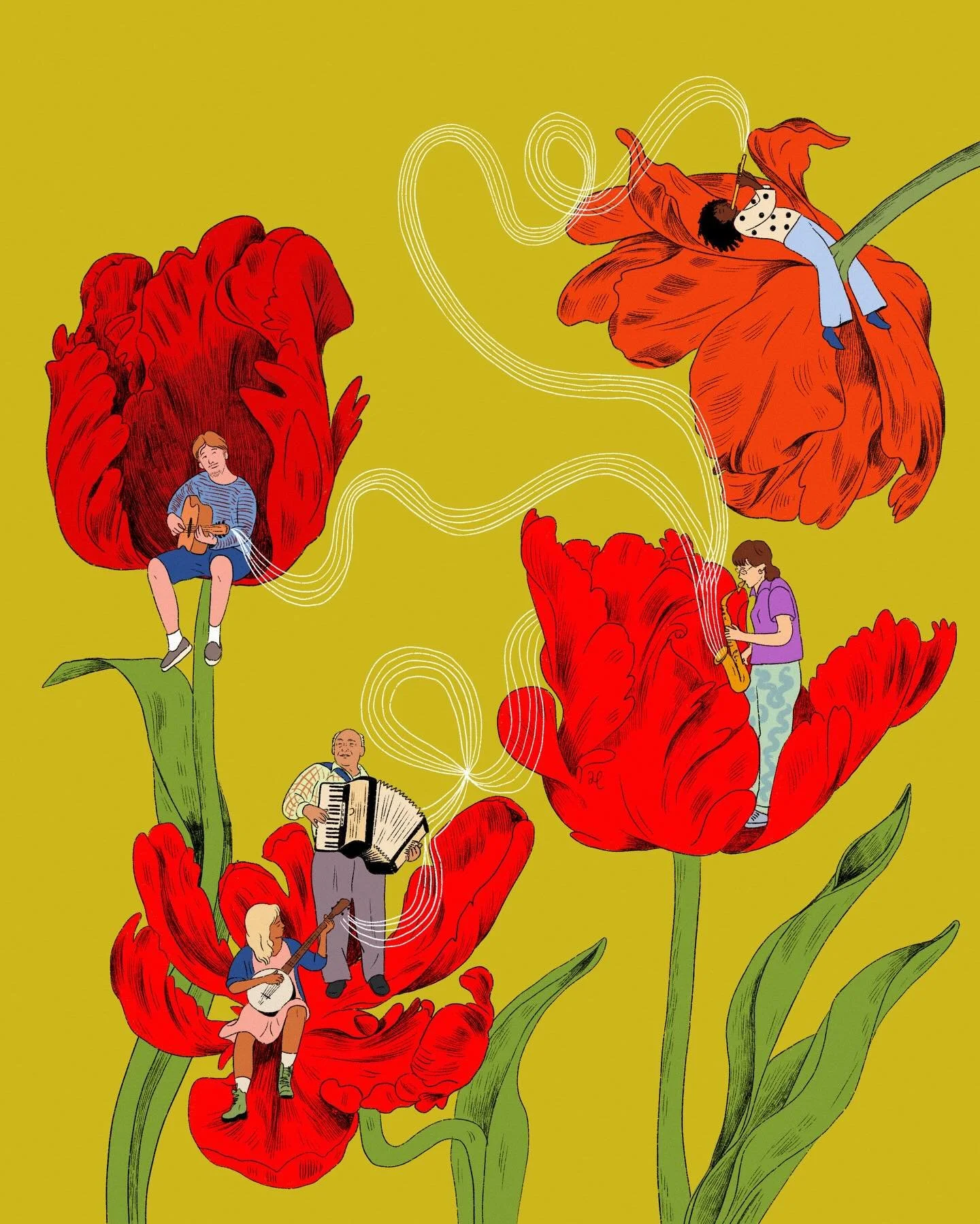 Happy April 🌷🎷🌹🪕