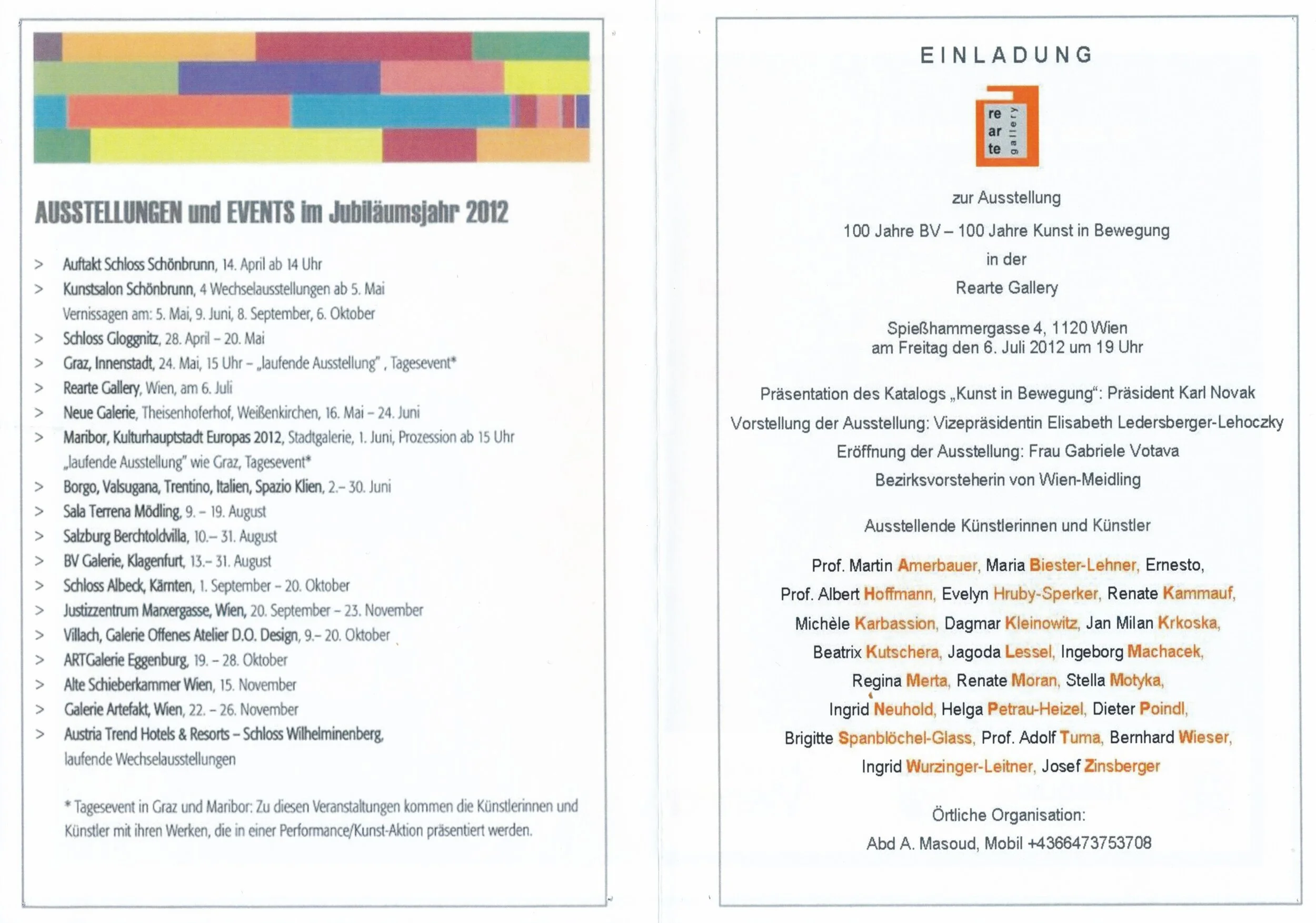 KUNST IN BEWEGUNG – REARTE GALLERY