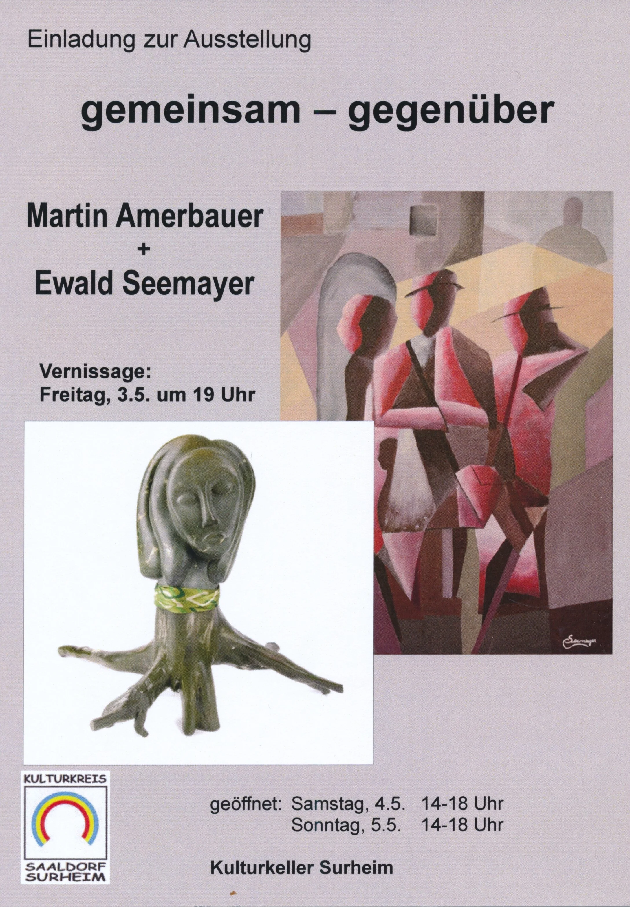 gemeinsam - gegenüber