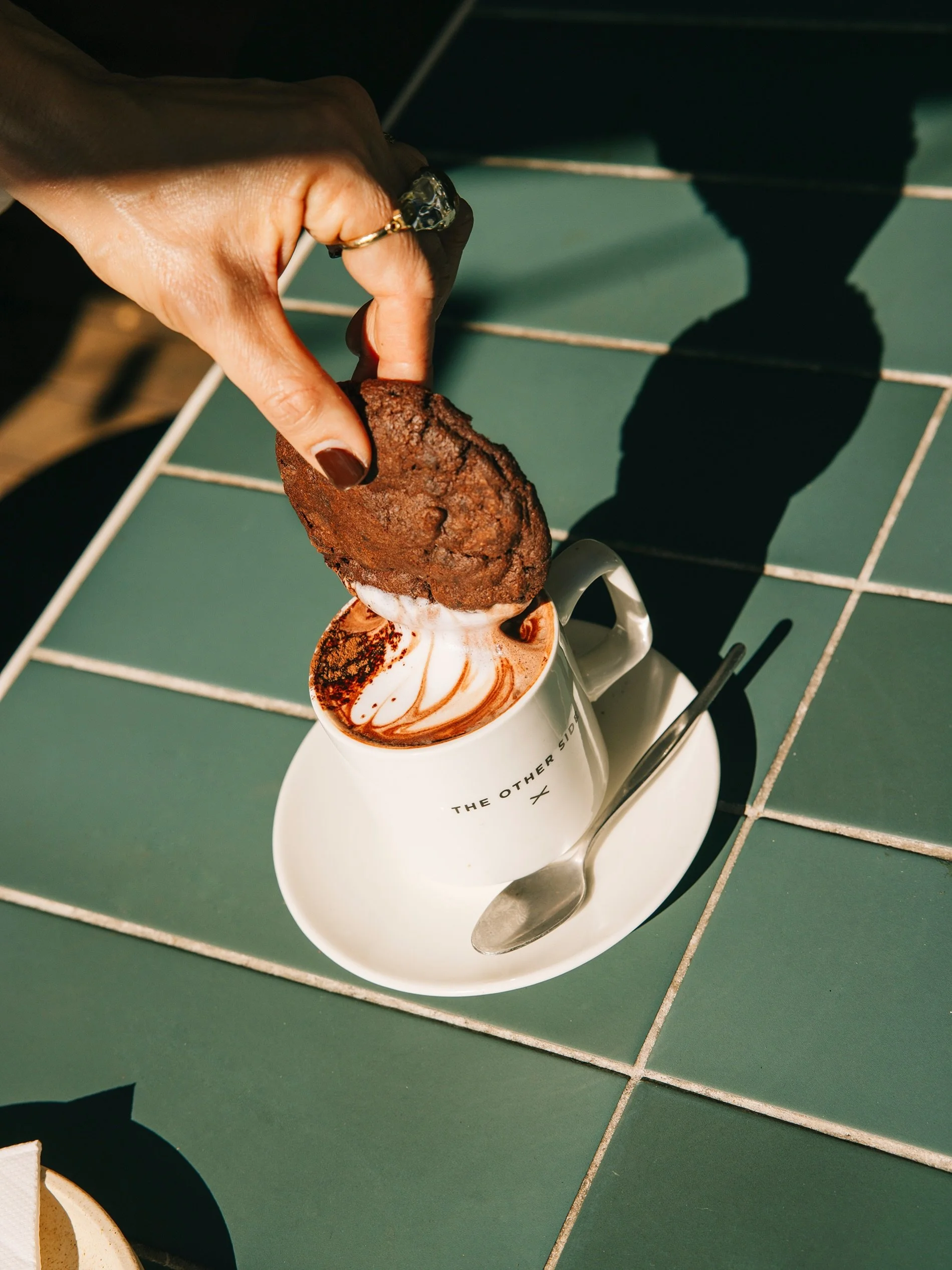 Double the chocolate, double the goodness. One for sipping, one for dunking.