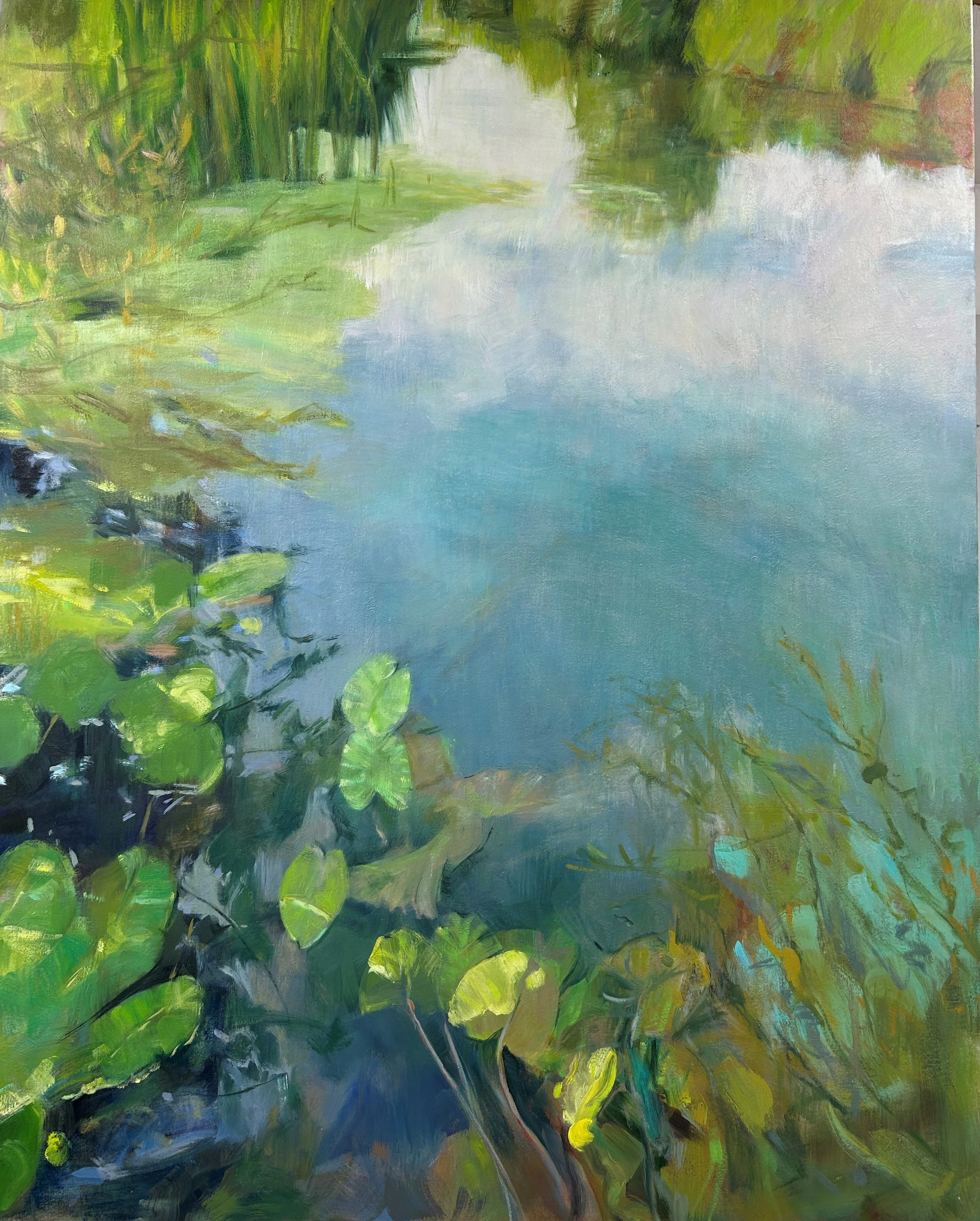 Wharf Stream, Oil on Canvas, 150 x 120 cm