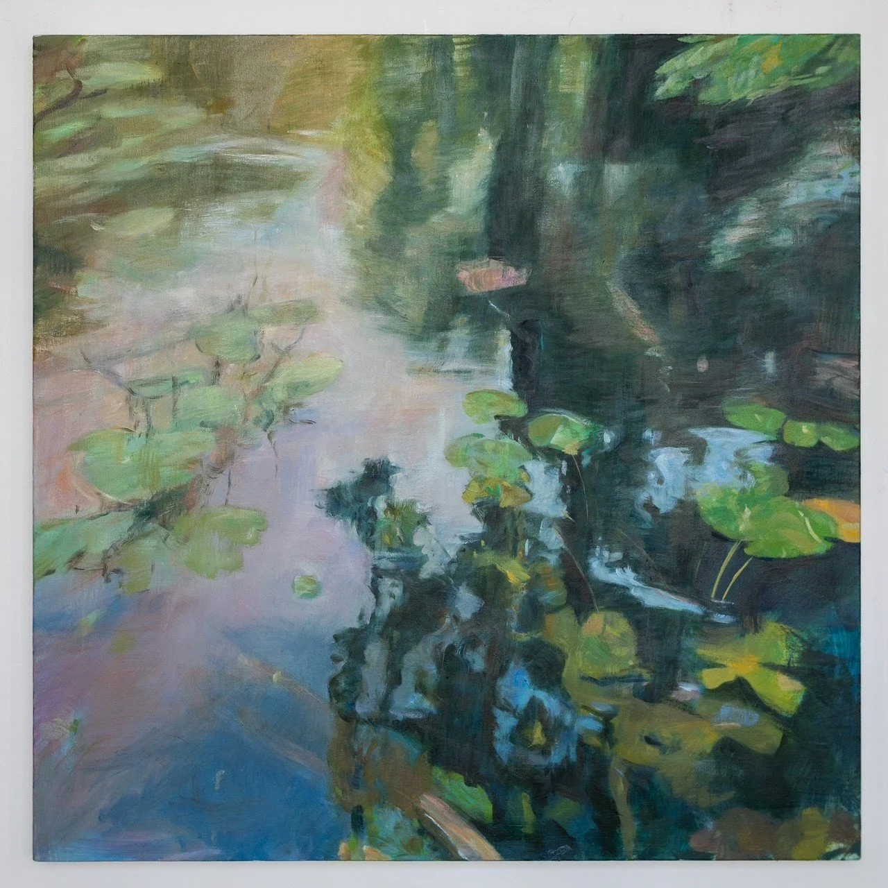 The Kennet, Oil on Canvas, 90 x 90 cm