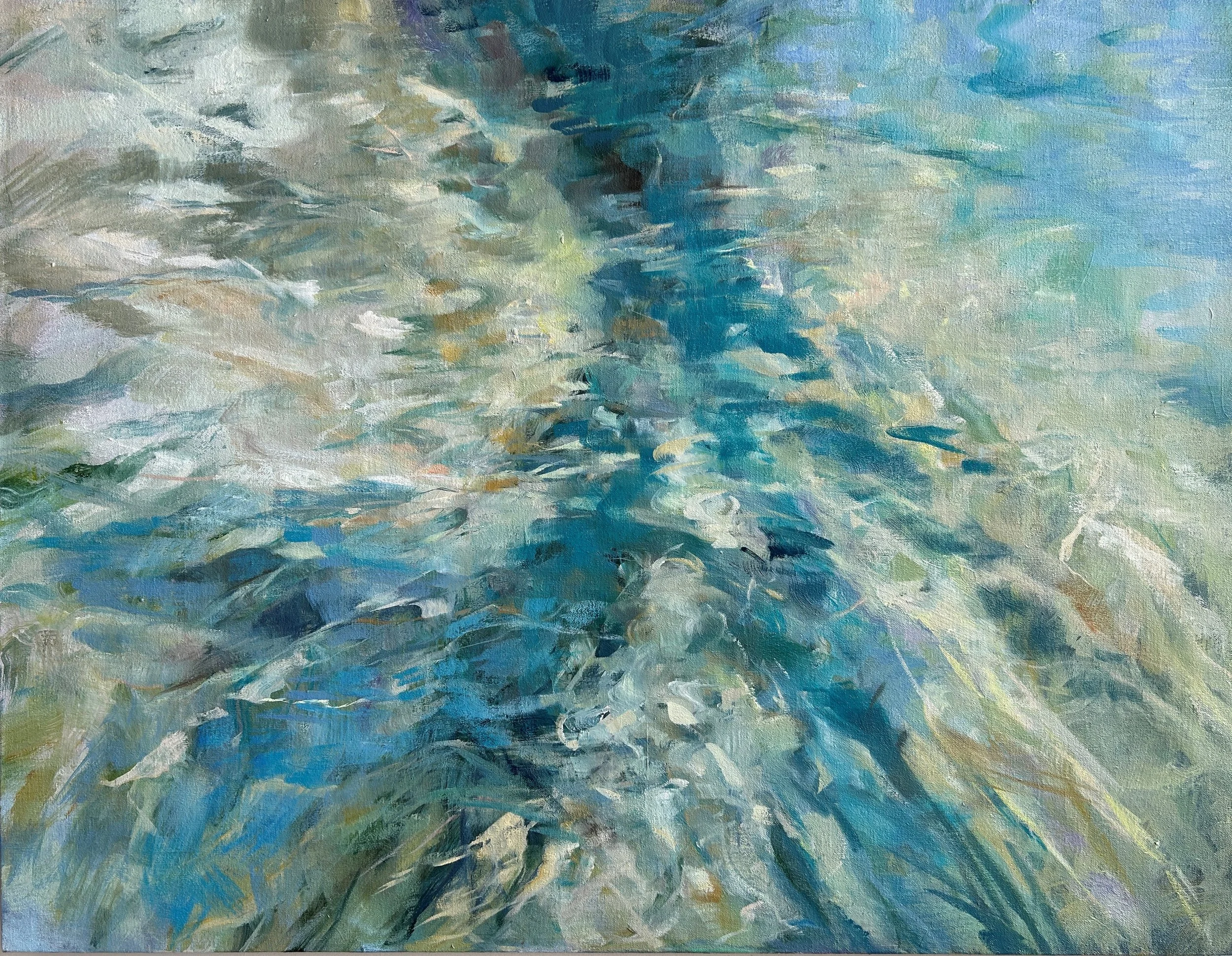 Water Memory, Oil on Canvas, 70 x 90 cm