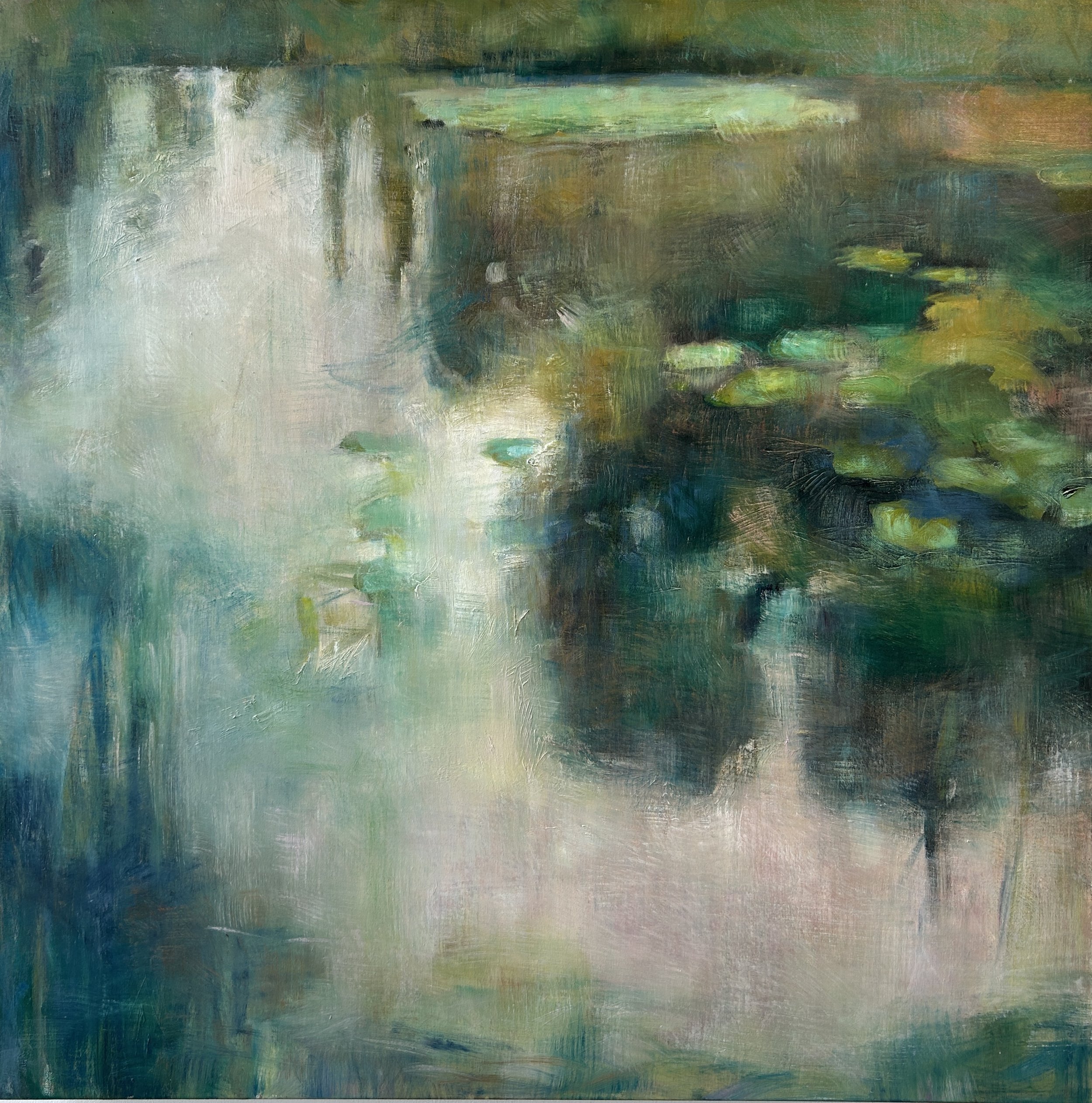 Evening Walk, Oil on Canvas, 80 x 80 cm