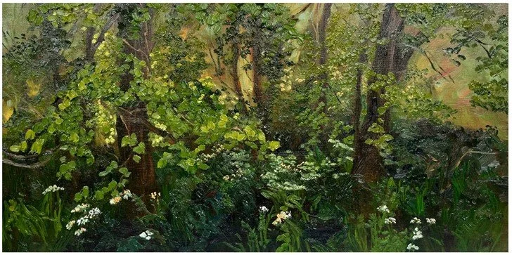 Evening Light - Dennington IV , 2023,
25 x 50 cm