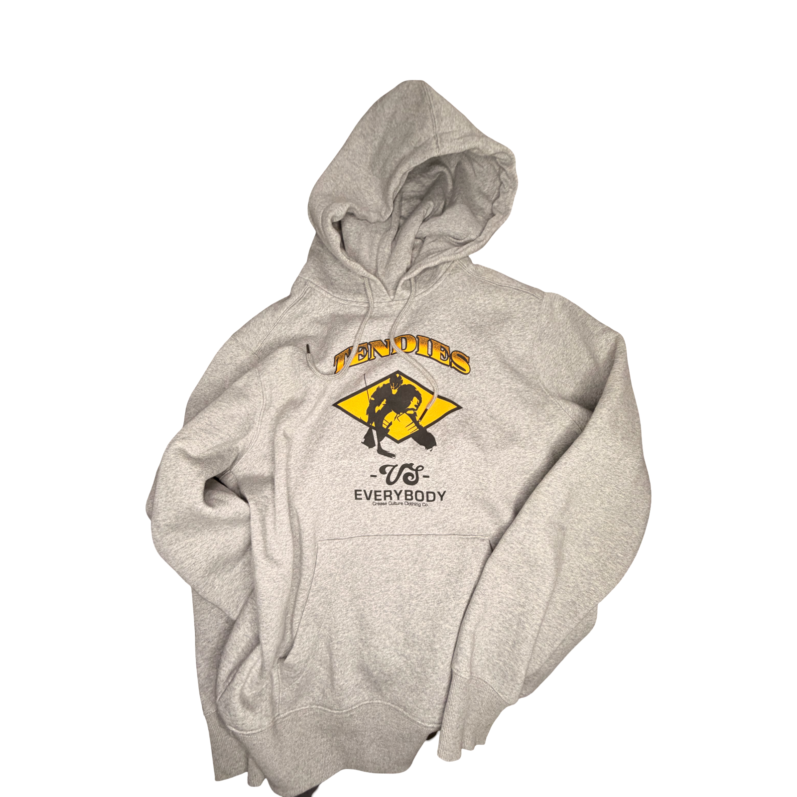 THE "TENDIES VS EVERYBODY" HOODIE IN GRAY