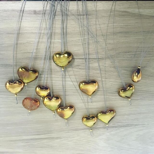 Ready to be sent!
#stvalentin #gold #necklace #madeinfrance #jewelry #muranoglass #lampworking #forsale #love