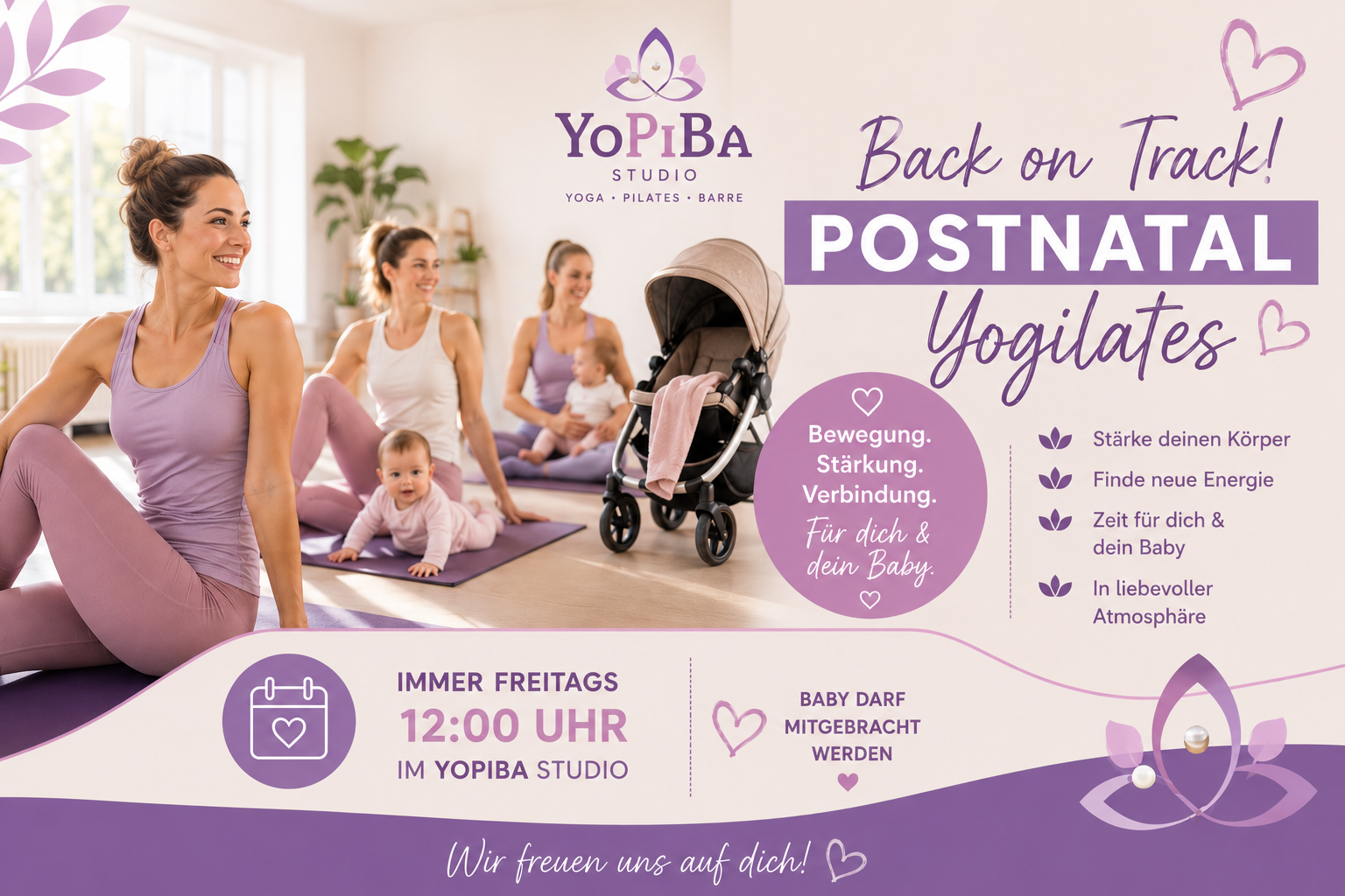 Postnatal Rückbildungskurs in Gräfelfing bei müchen im yopiba