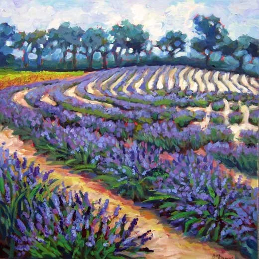 Lavender Farm 20"x20"