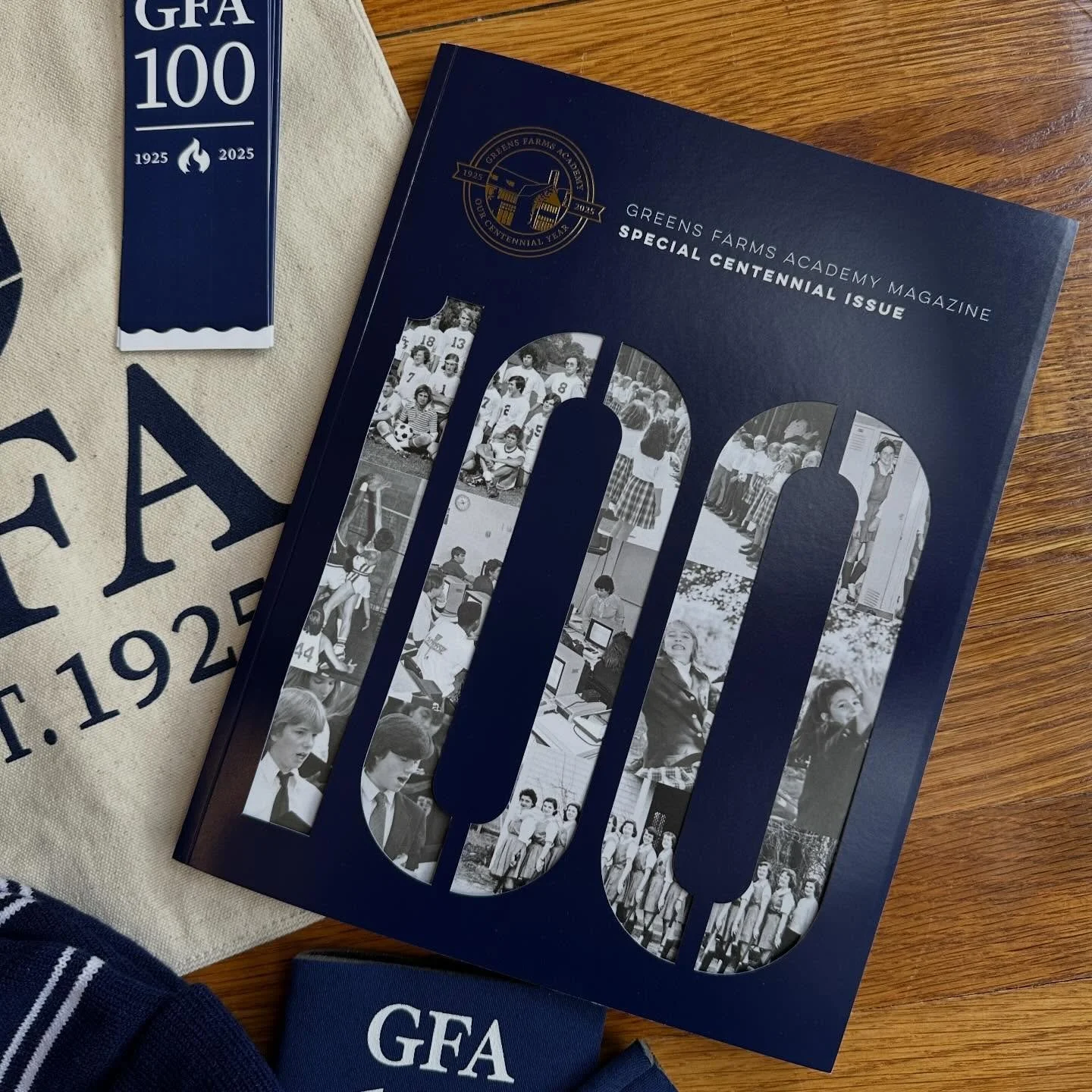 Christmas came early! 🎄 A fun package of centennial items, including the magazine from my GFA friends&mdash;thank you so much! Excited to share more from the magazine project soon.