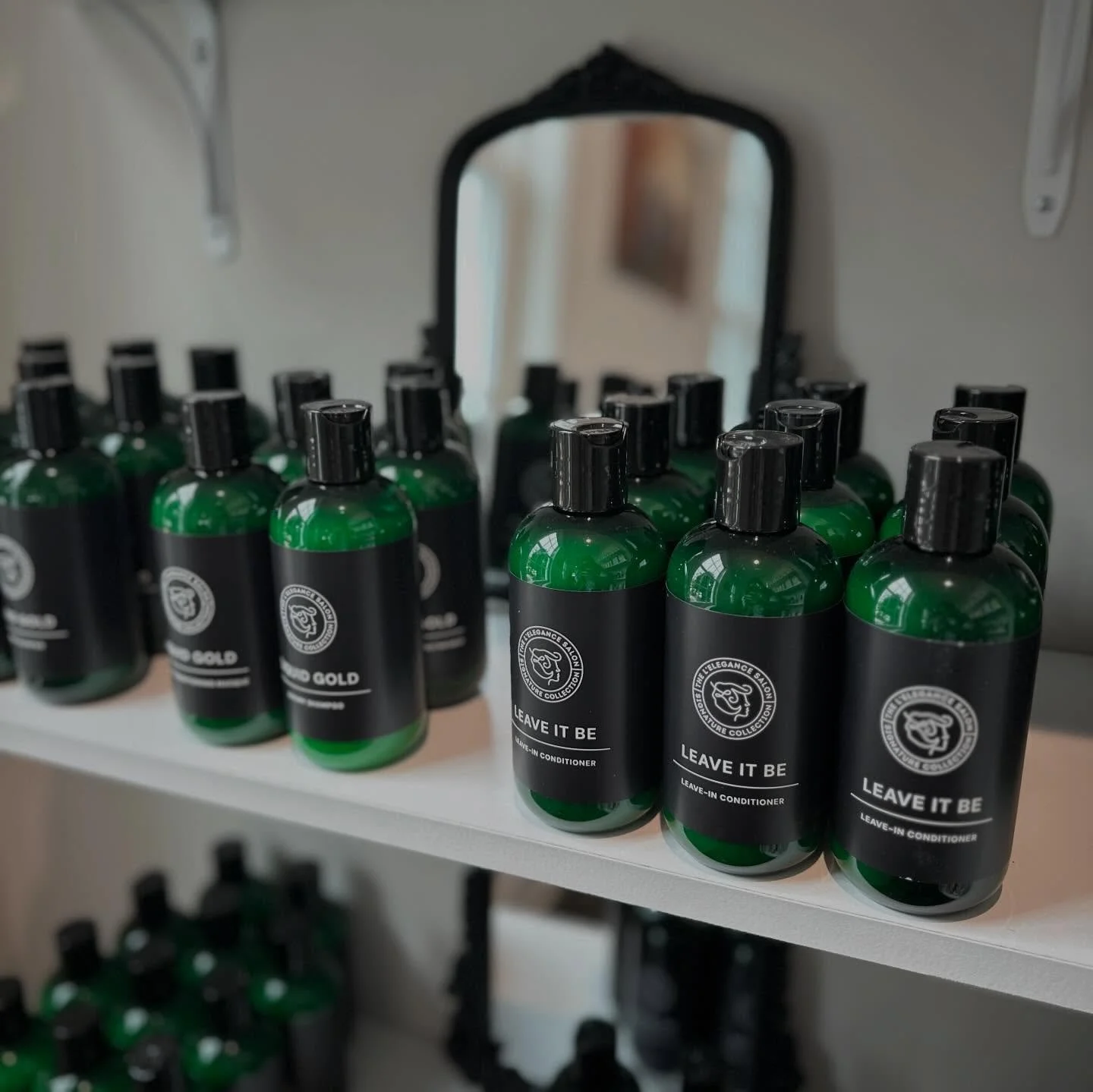 Always love visiting L&rsquo;Elegance Salon. They&rsquo;re a perfect example of a company that has really embraced its brand. Took a few &ldquo;Shelfies&rdquo; of the L&rsquo;Elegance Salon Signature Collection, which continues to grow! A couple more