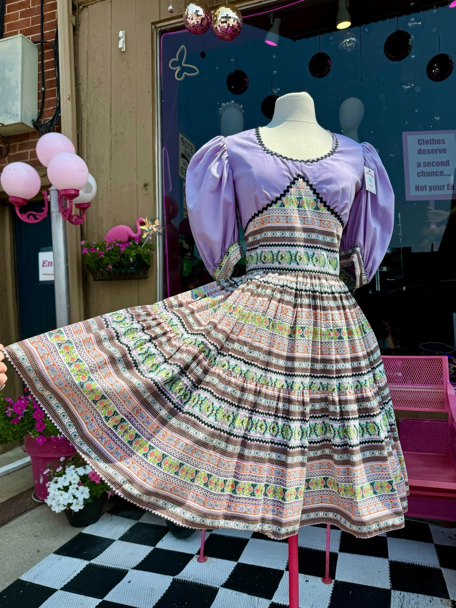 [SOMEWHERE BUTTER]★24FW★韓国人気★Vintage Flower Dress SOMEWHERE BUTTER]☆24FW☆韓国人気☆Vintage Flower Dress