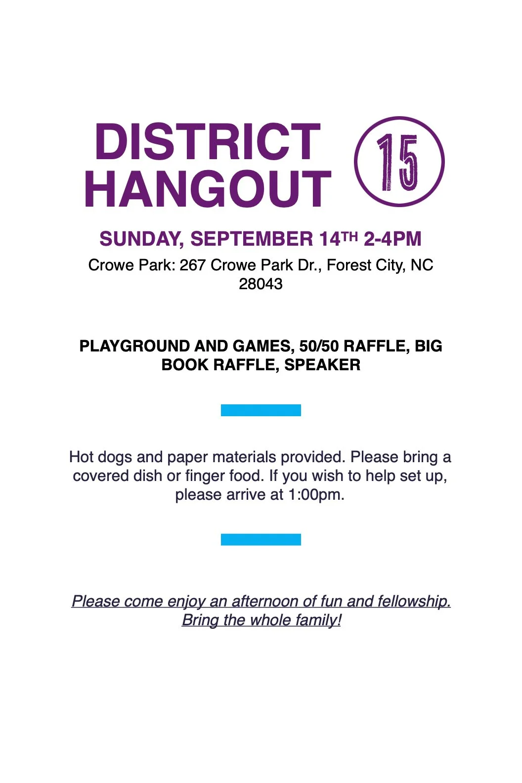 DISTRICT 15 HANGOUT