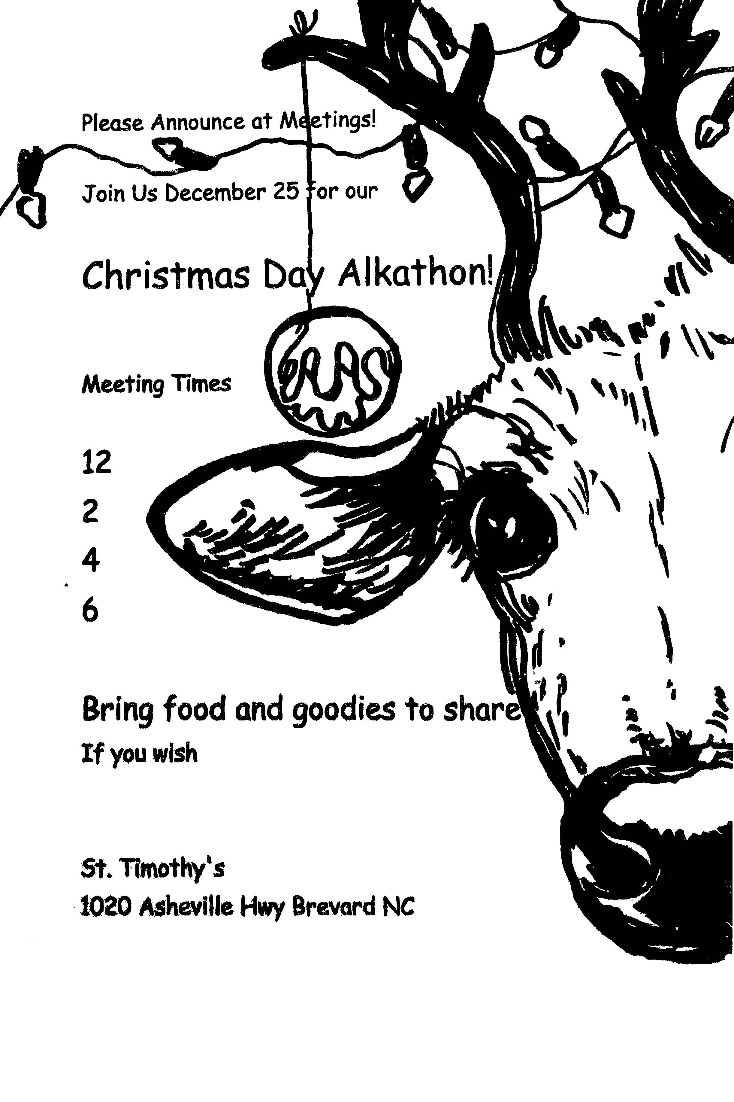 CHRISTMAS DAY ALKATHON