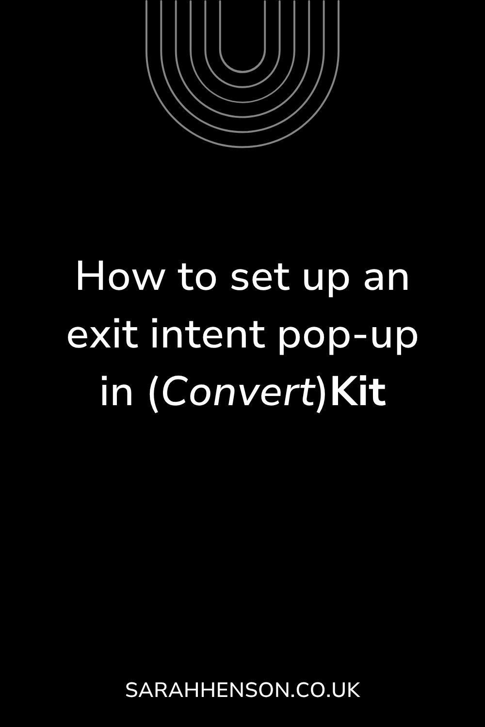 How to set up an exit intent pop-up in Kit