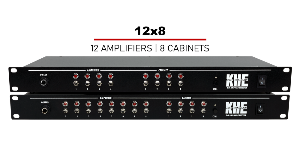 12x8 Bundle: ACS 8x4 + ACS4x4 — KHE Audio | Amp Cab Switchers