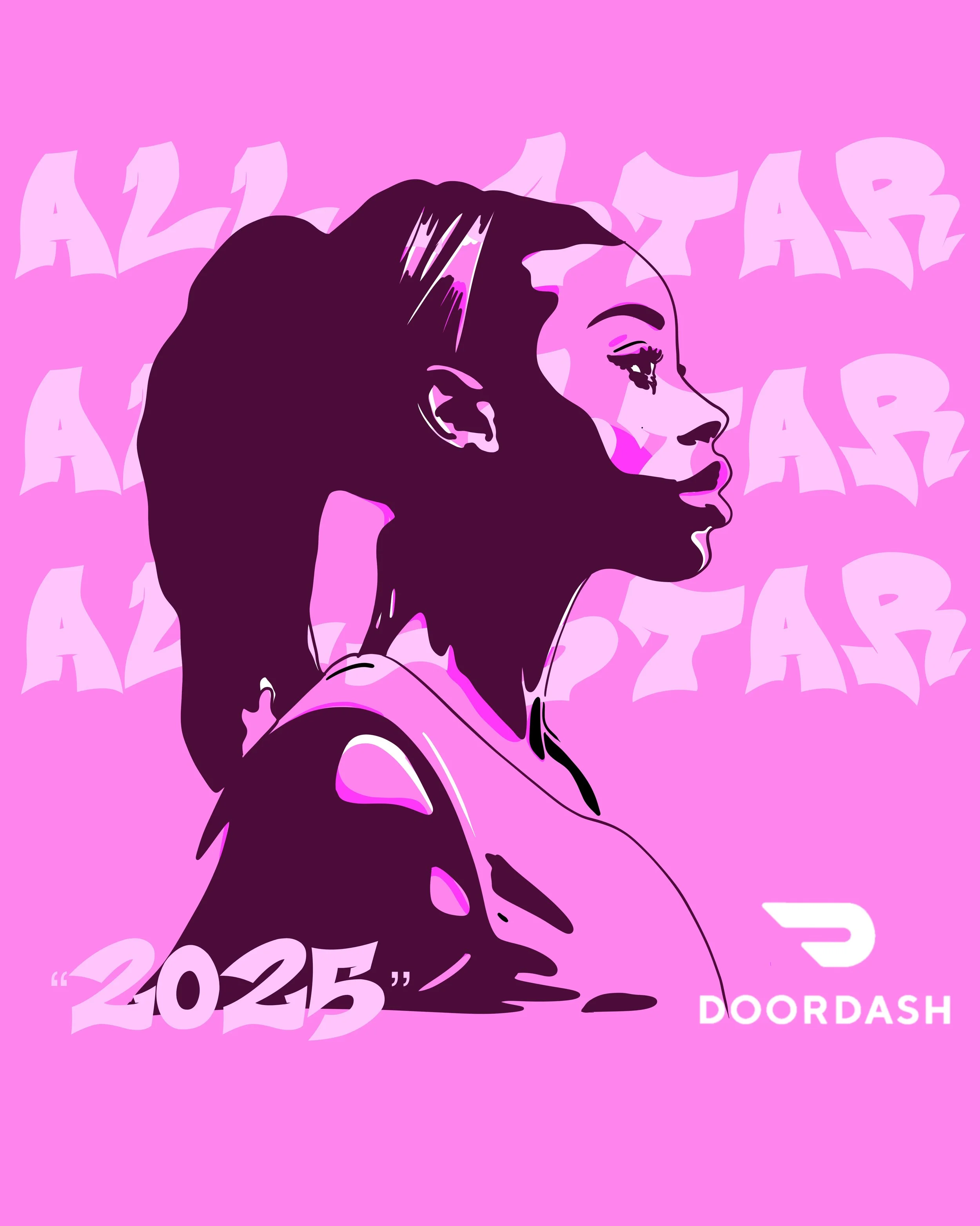 DoorDash Poster x WNBA All-Star Weekend