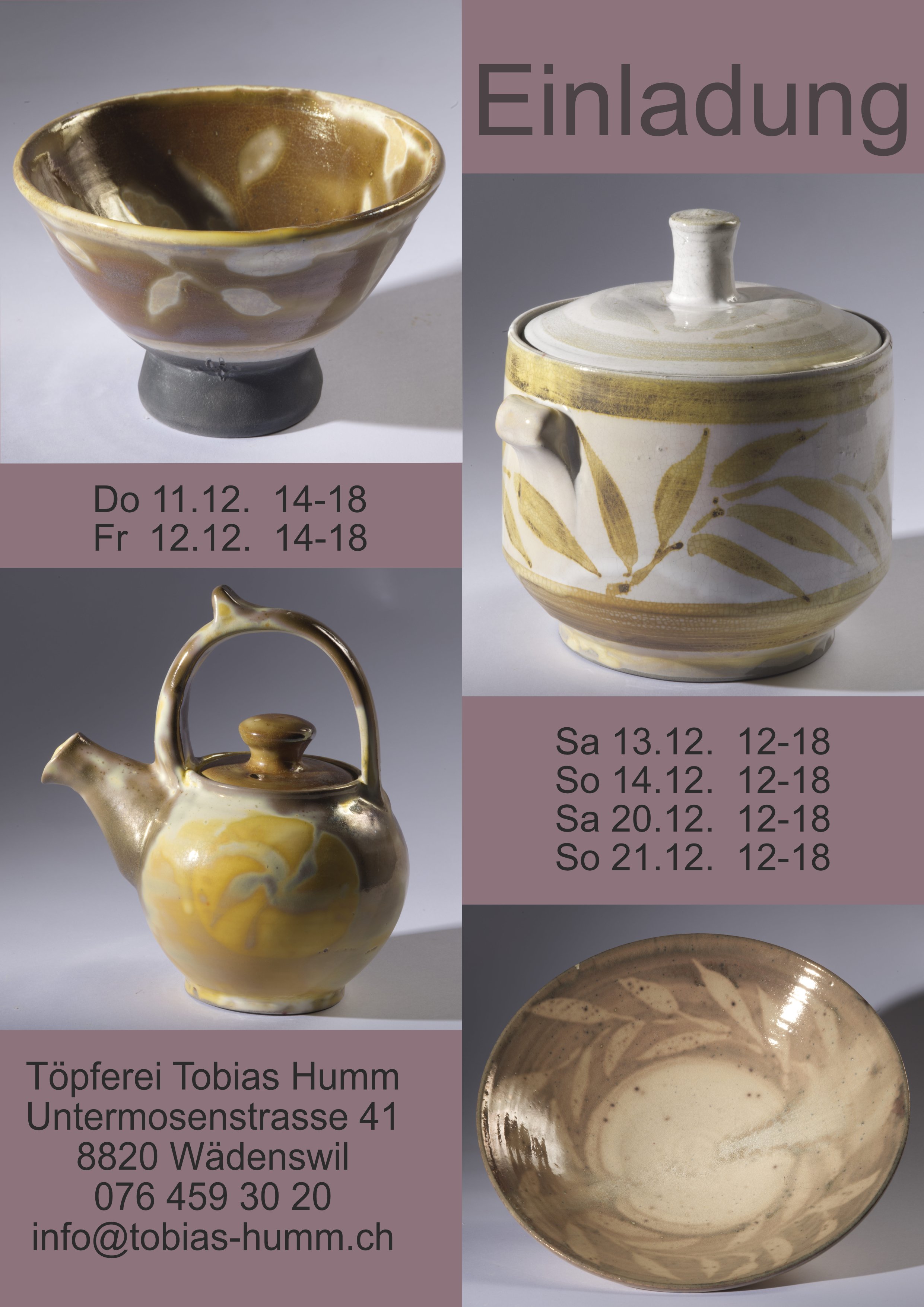      

 
   Die 45. Ausstellung in meiner Werkstatt! Auf dem Flyer zeige ich Lüsterarbeiten.   Ich habe aber auch viele ganz neue Sachen aus dem grossen Gasofen 
 




















  
  



    










































  

    
 