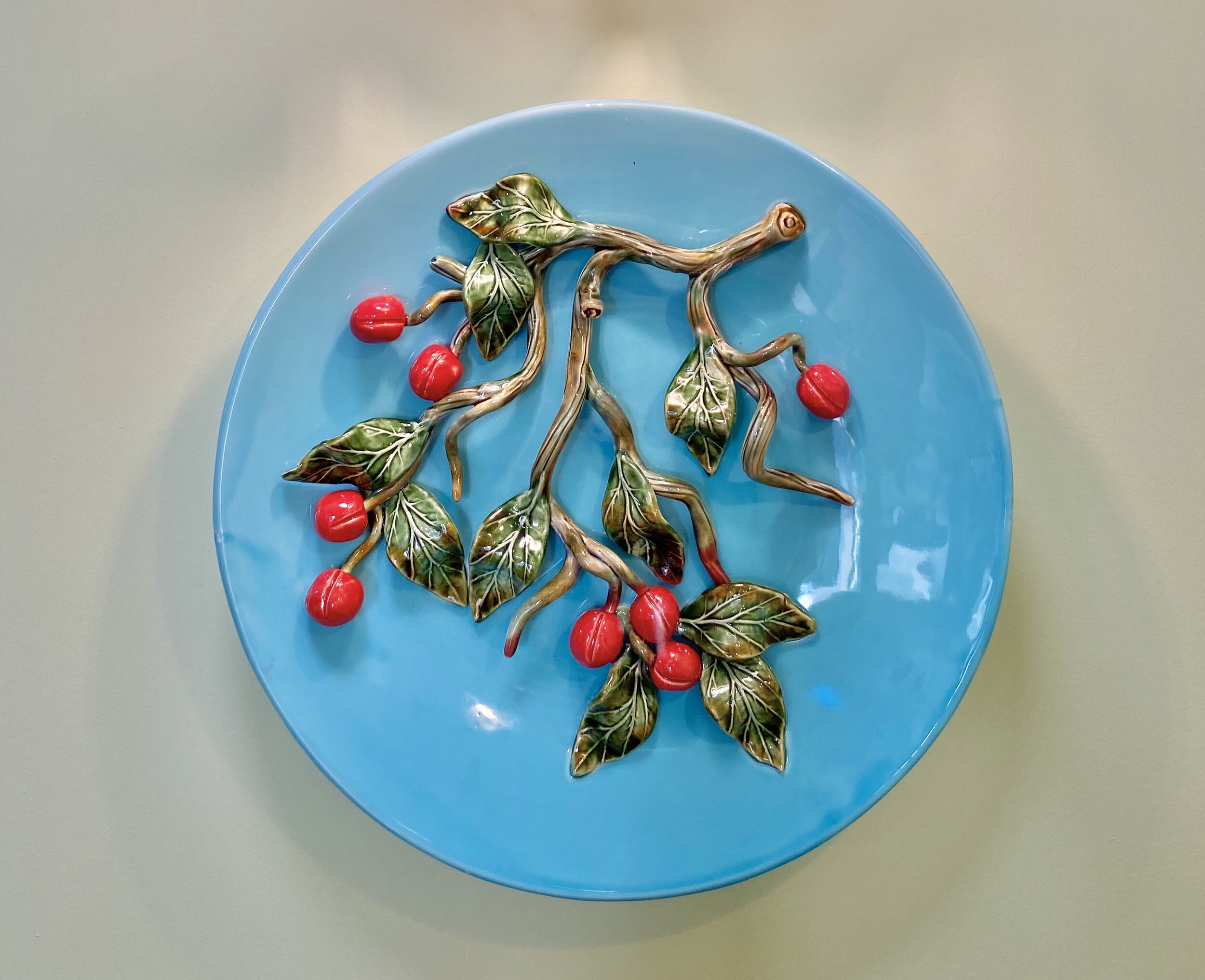 Replica de Prato na Técnica Majolica e Palissy