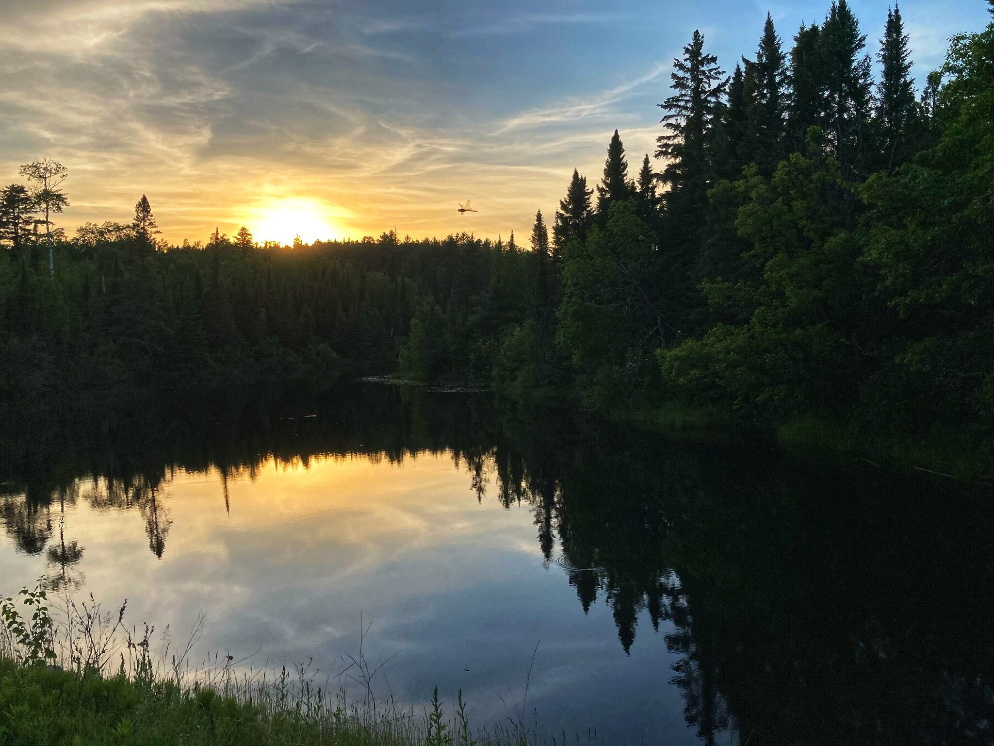 Sunset over the Ash River