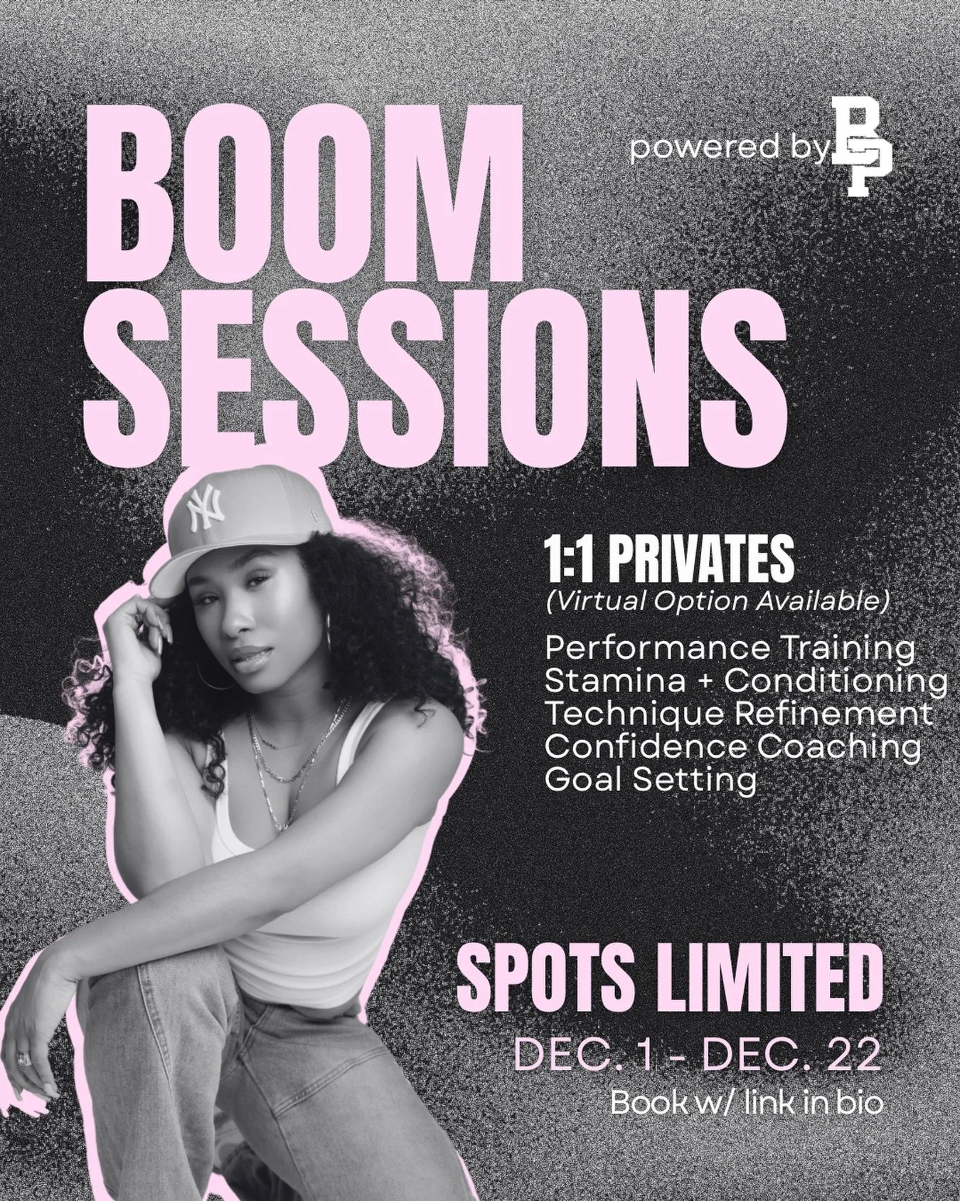 Now Booking December Privates ⚡️

If you&rsquo;ve been wanting a 1:1, let's lock in before the year closes ou! 

For December only:
$135 In-Person (space included)
$85 Virtual

What we will work on:
&bull; Performance quality 
&bull; Technique refine