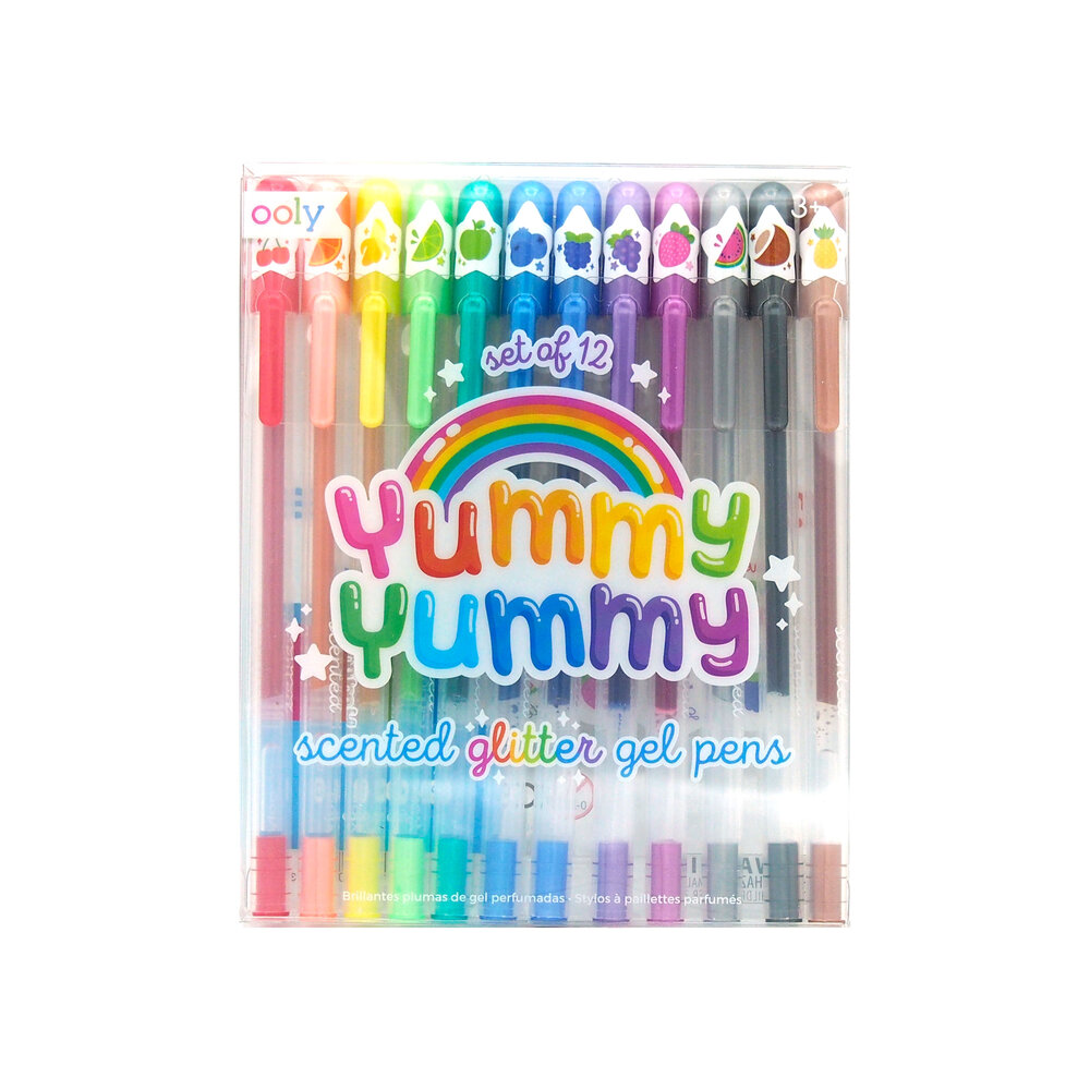 OOLY Yummy Yummy Scented Glitter Gel Pens Set of 12 For Note